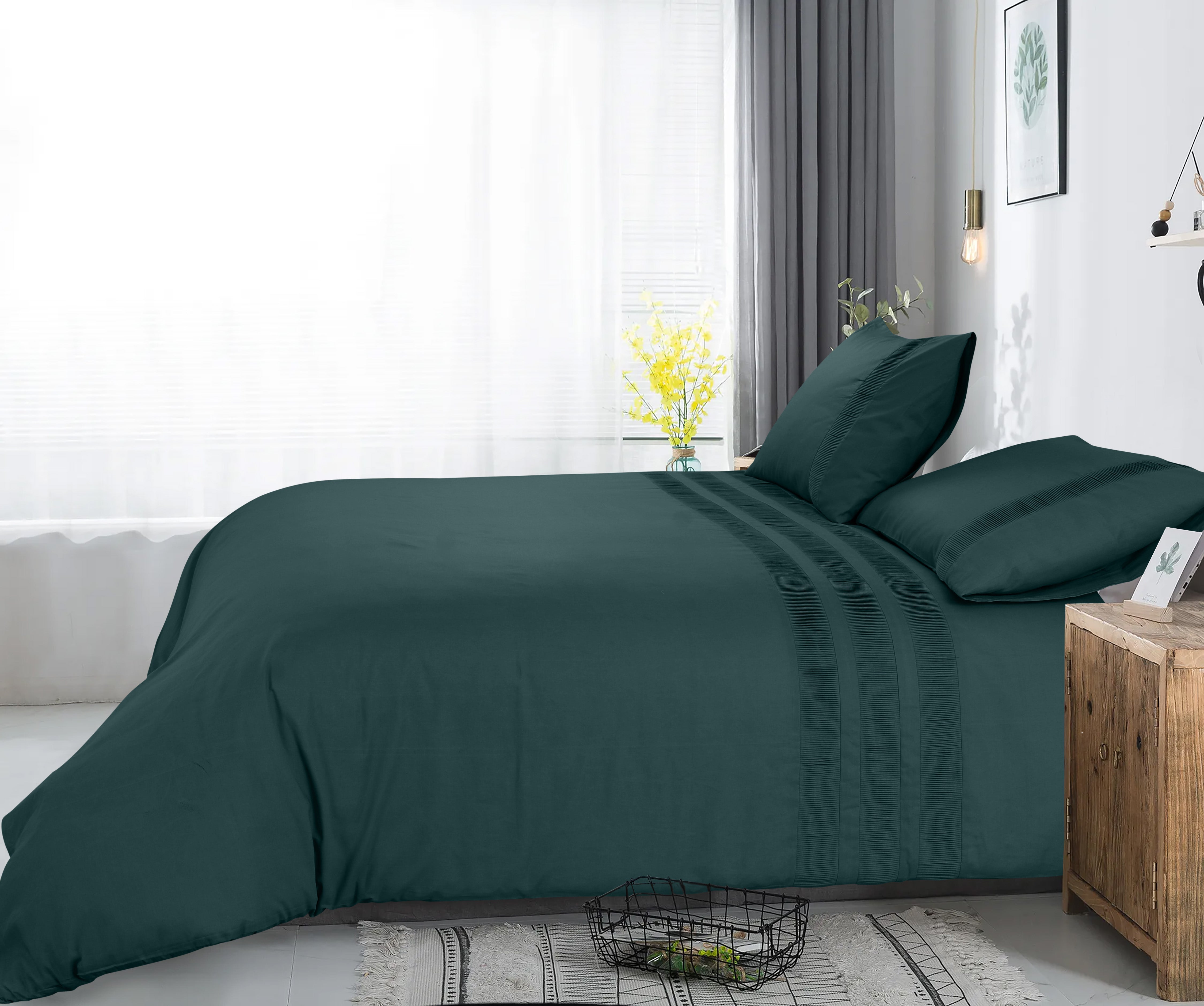 Bali Dekbedovertrek Groen - Luxe Design - Super zacht geweven - Luxe verpakt