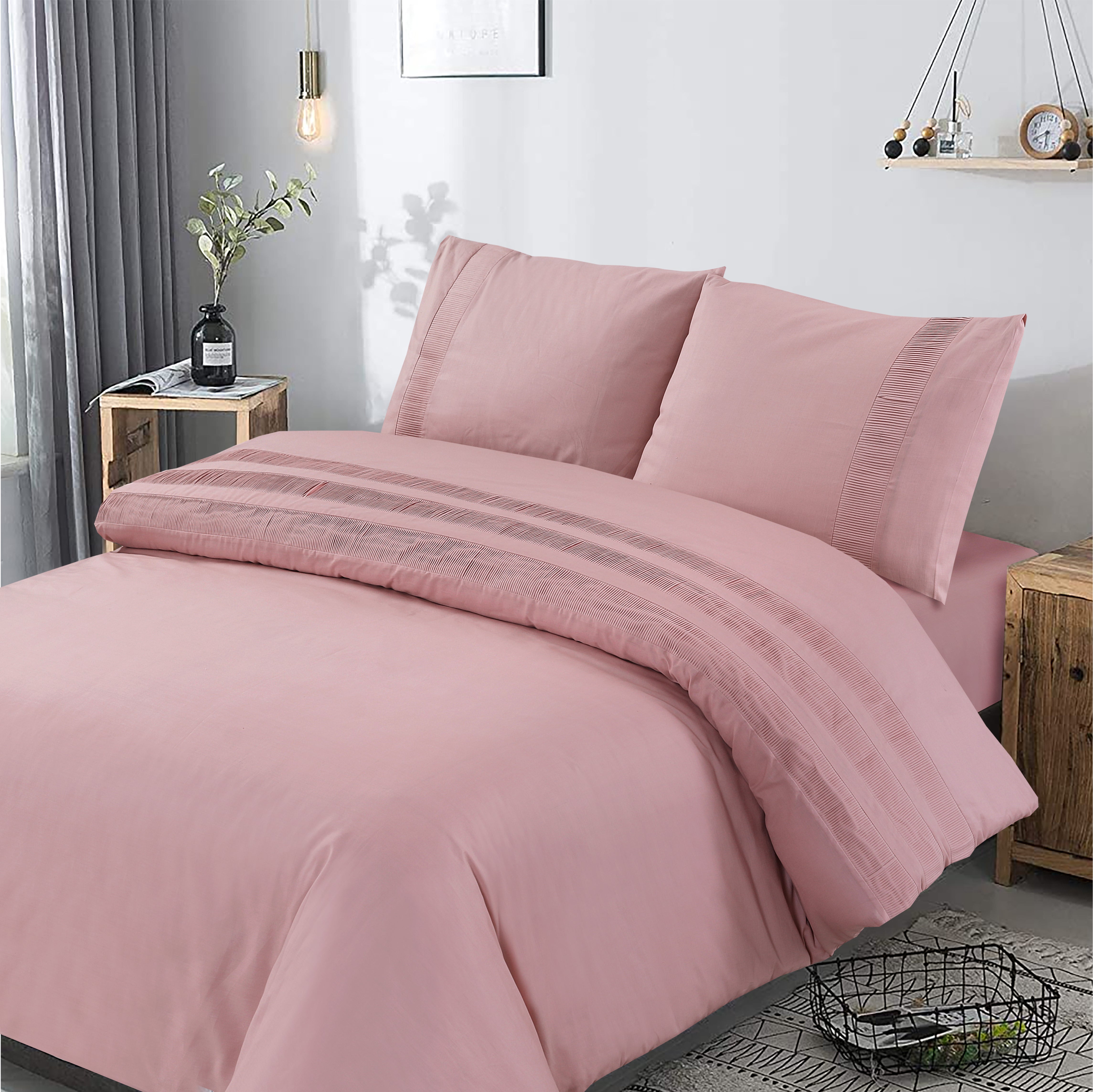 Bali Duvet Cover Pink - Luxury Design - Super soft woven - Luxuriously packaged