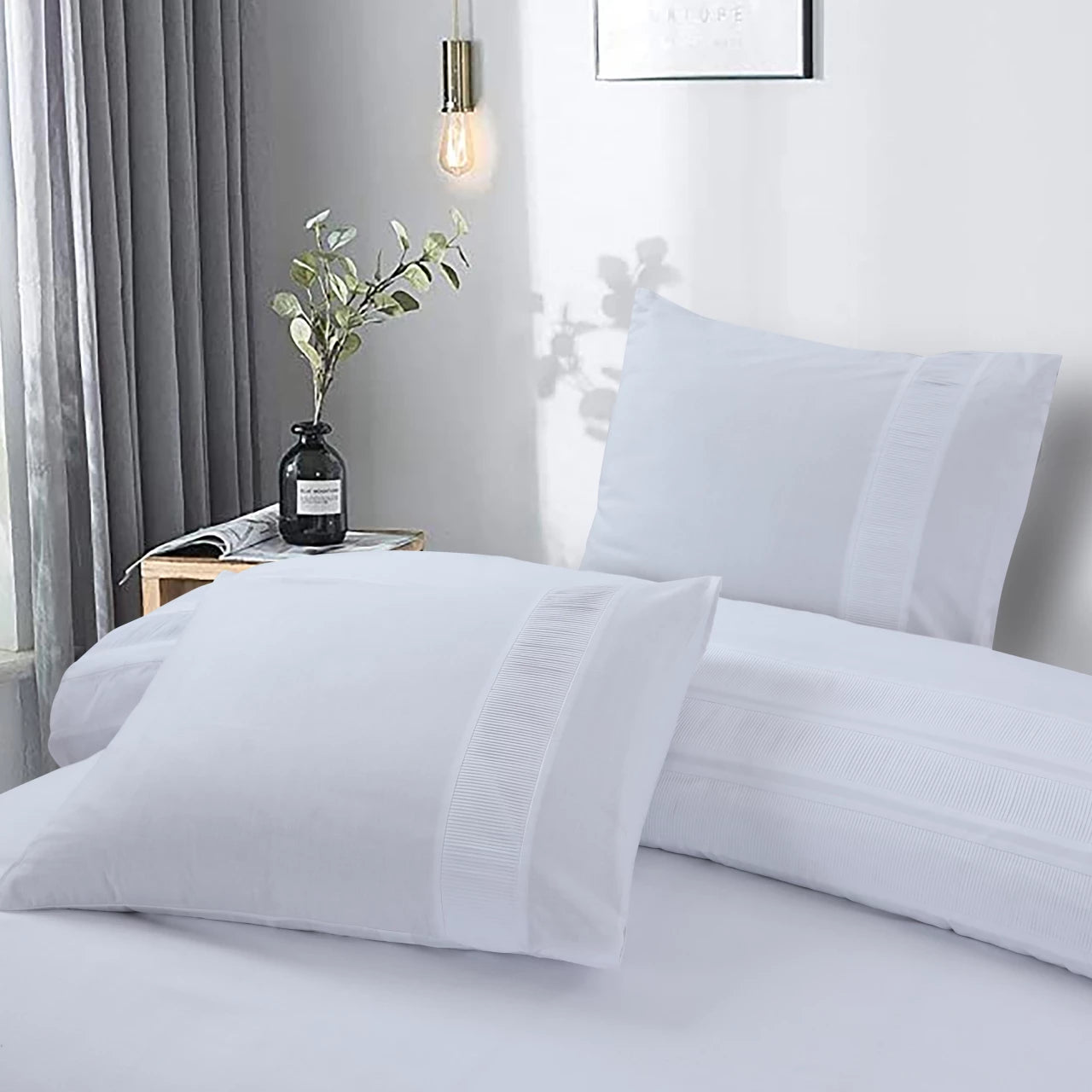 Bali Duvet Cover White - Luxury Design - Super soft woven - Luxuriously packaged
