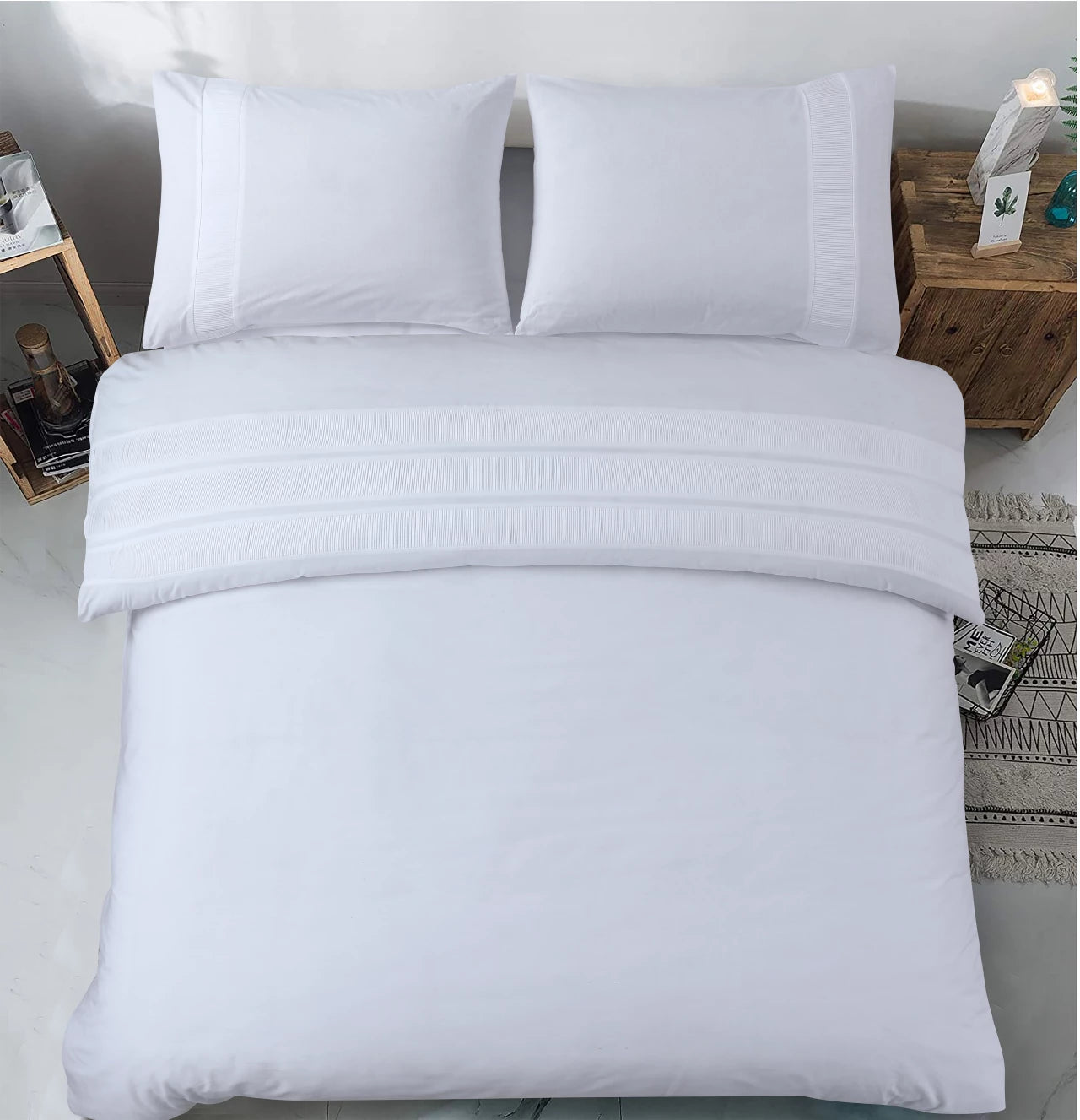 Bali Dekbedovertrek Wit - 100% Katoen