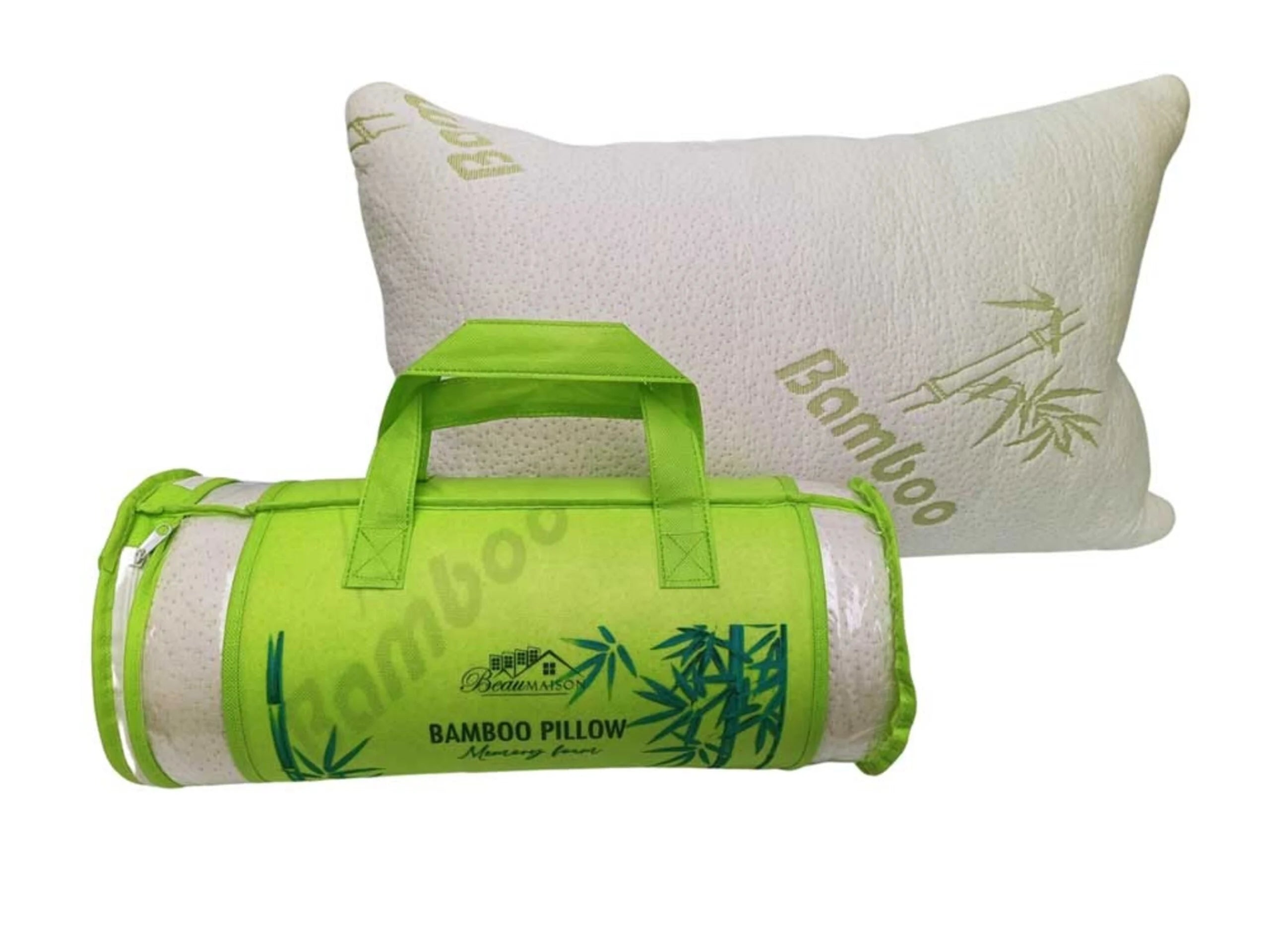 Bamboo Pillow with Memory Foam – Pressure Relieving & Cooling