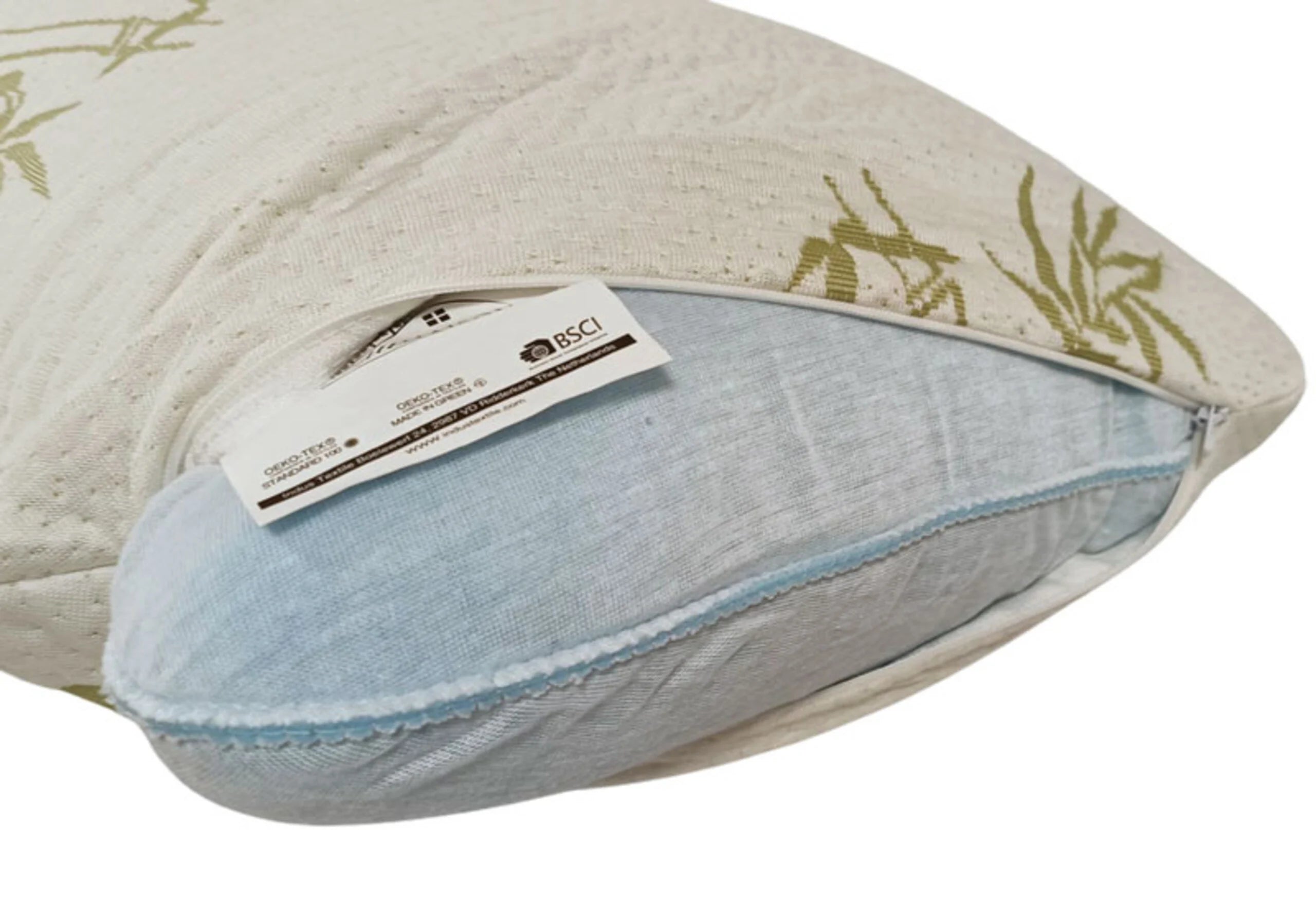 Bamboo Pillow with Memory Foam – Pressure Relieving & Cooling