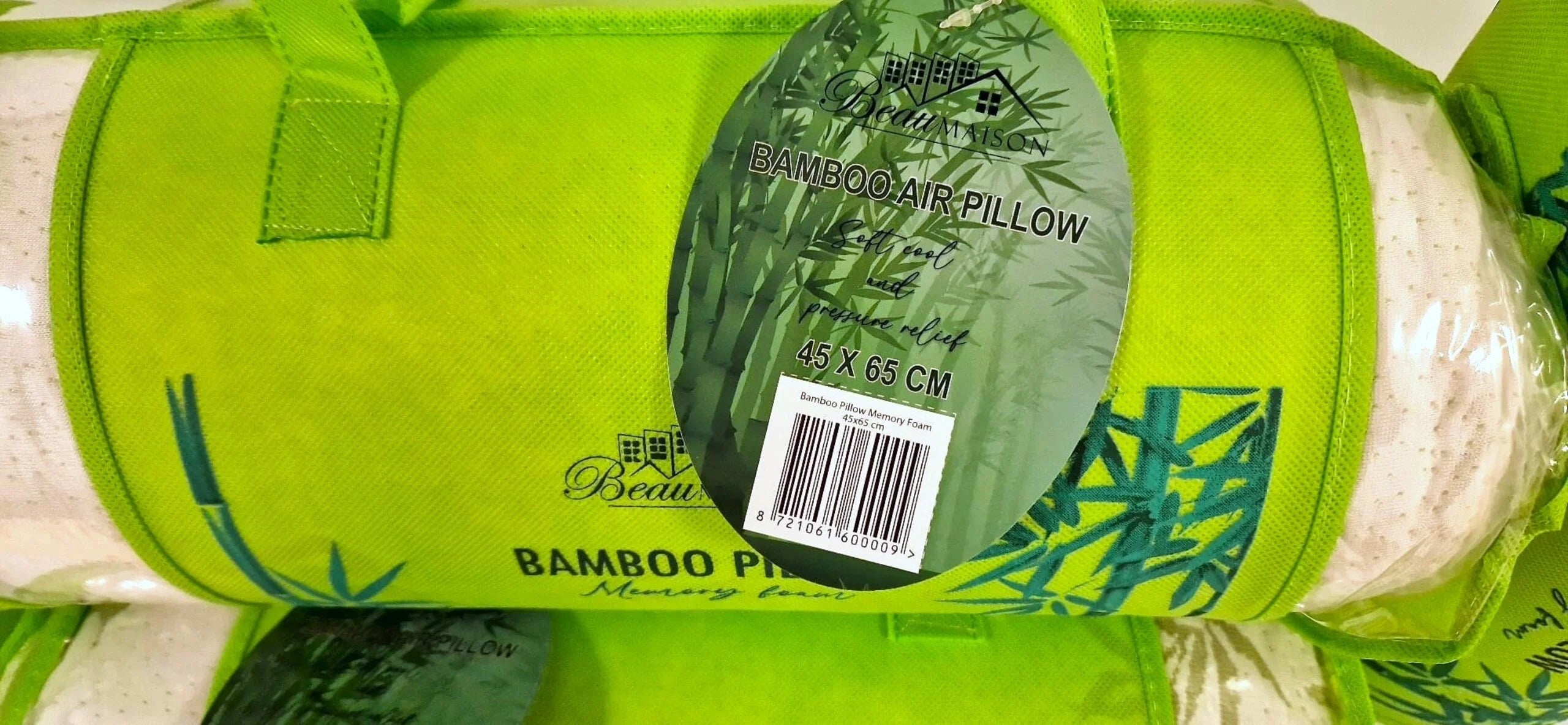 Bamboo Pillow with Memory Foam – Pressure Relieving & Cooling