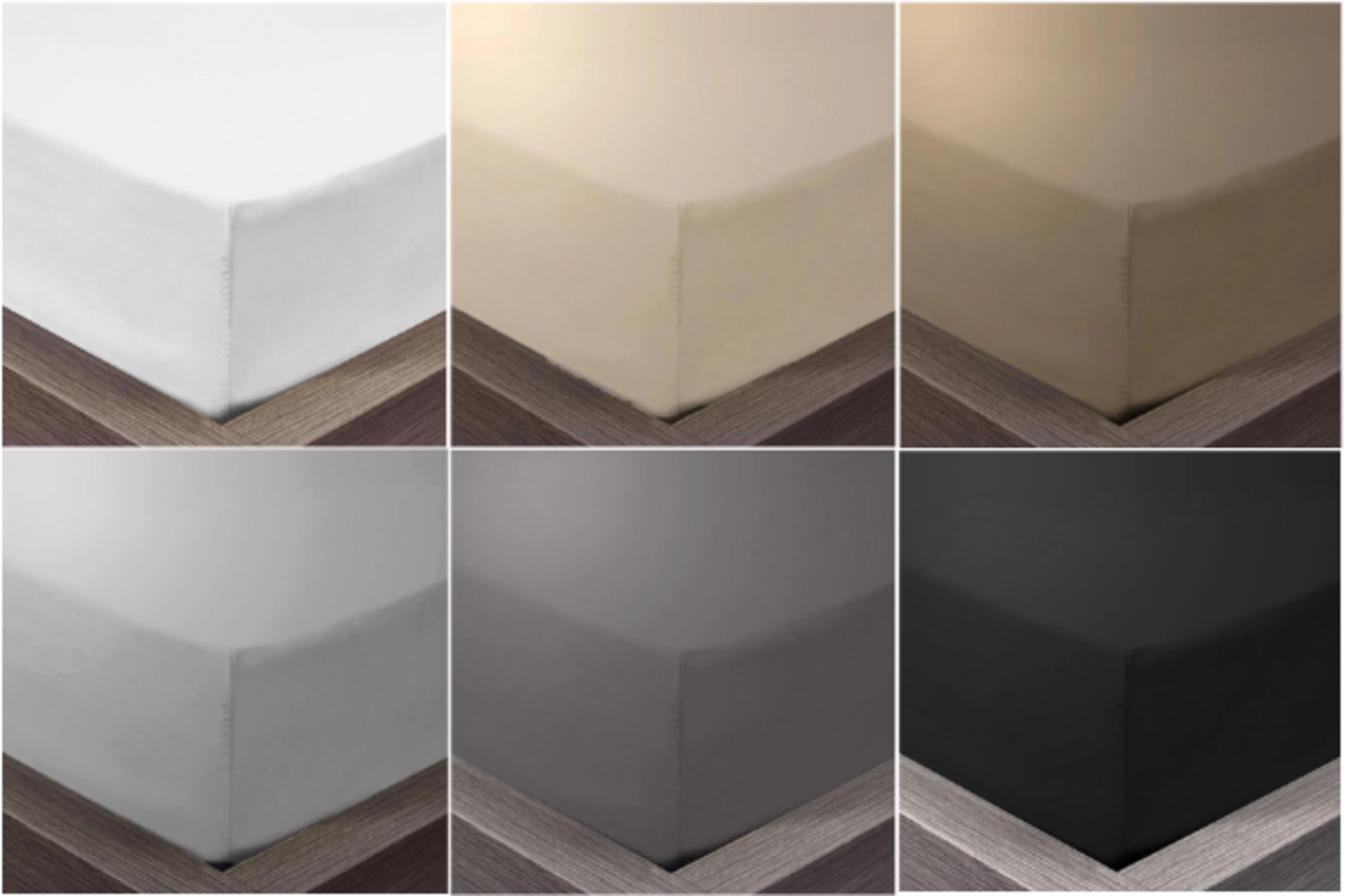 Black Fitted Sheet | 100% Cotton, Durable, Anti-Allergic