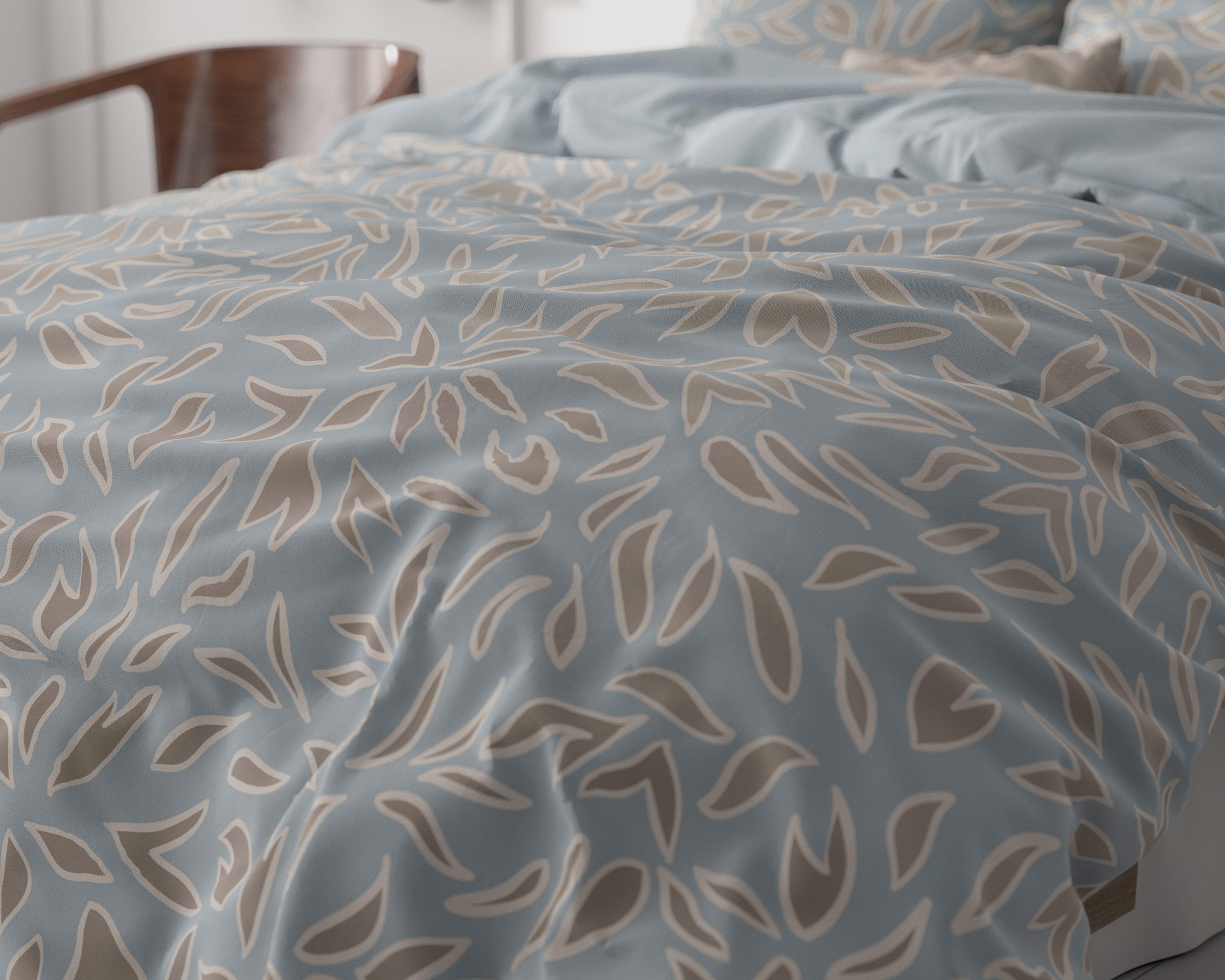 Belia Blauw Dekbedovertrek