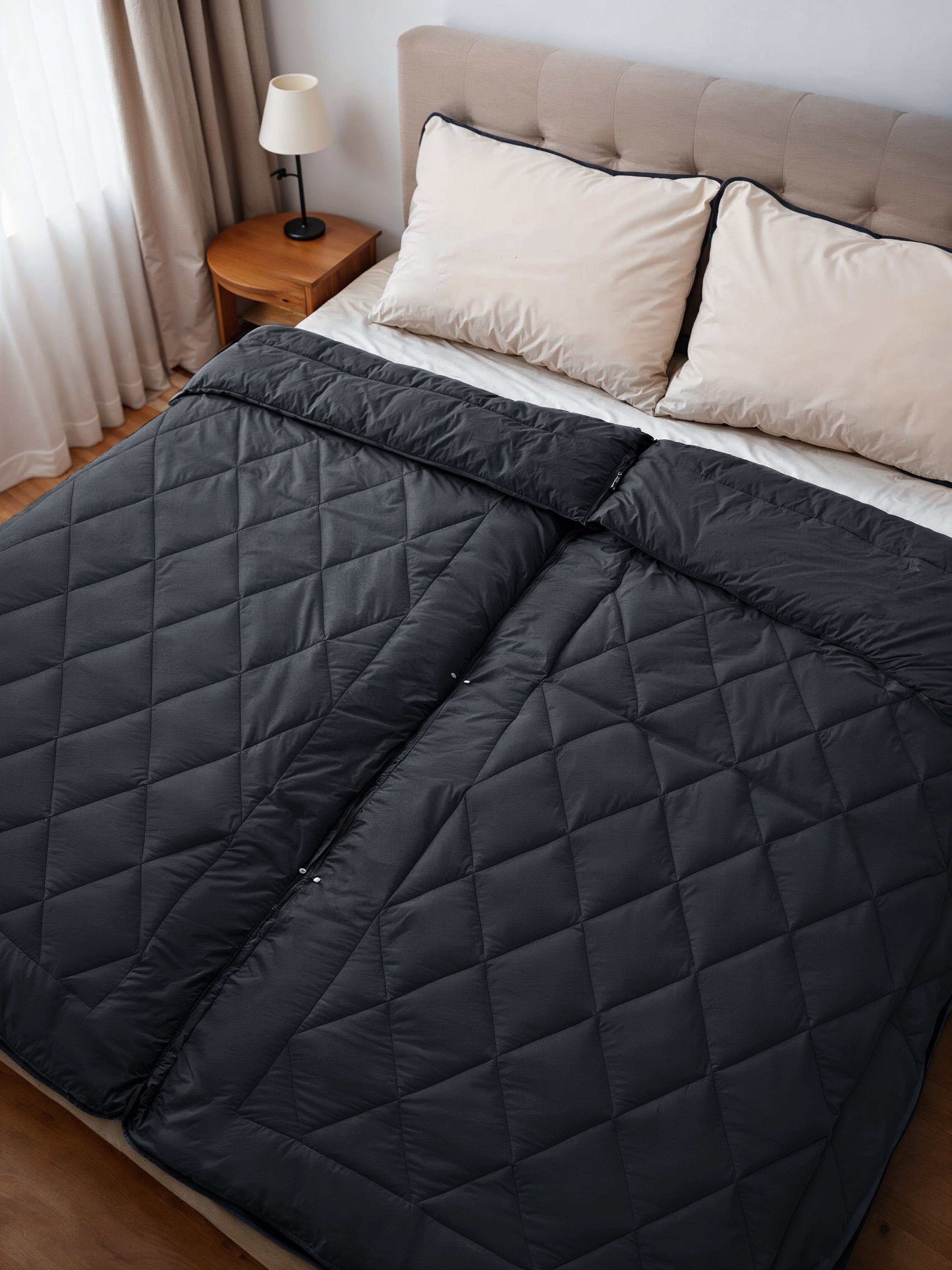 All-in One Lazy Partner Duvet Black - Duvet for every season