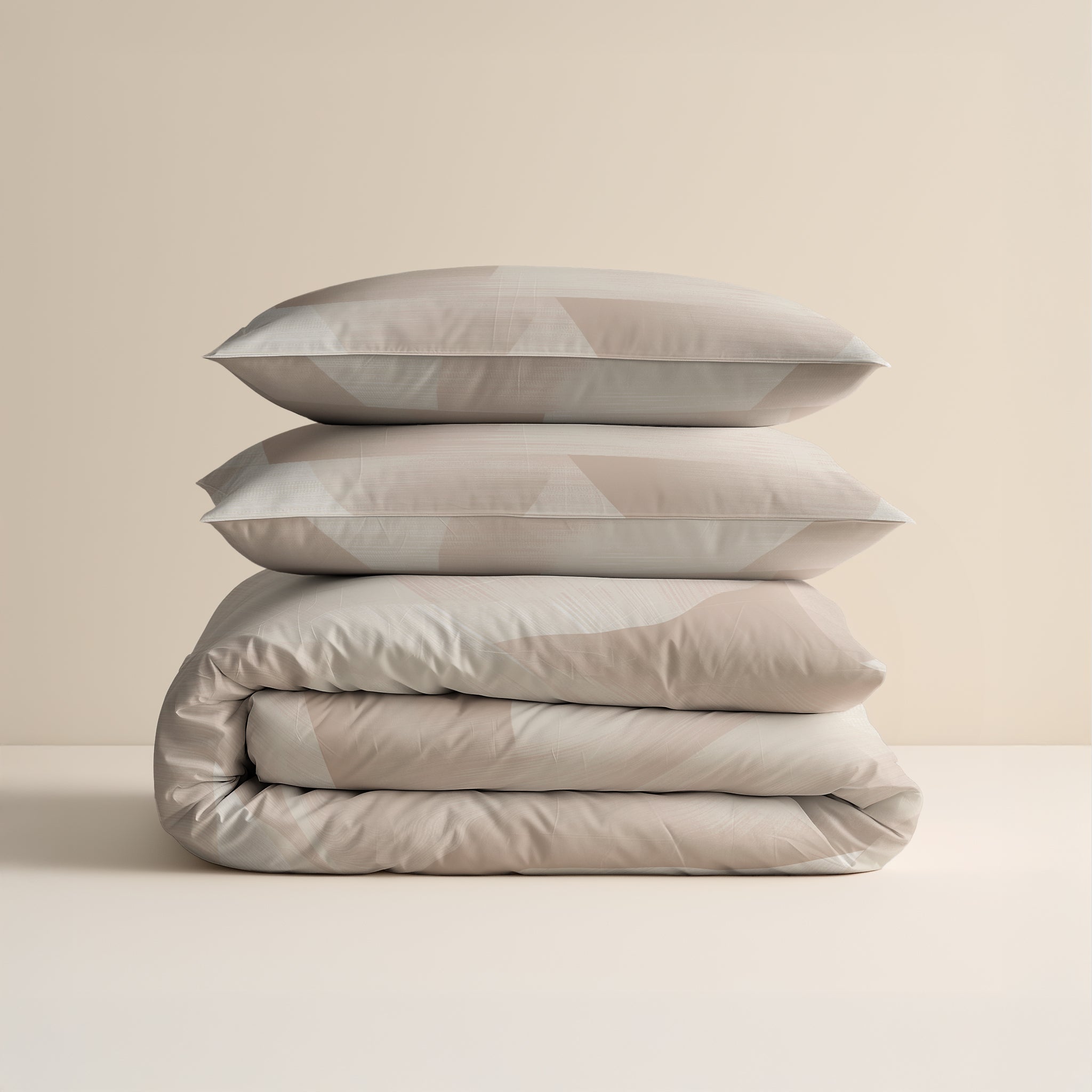 Blush Angles Zand/Beige Dekbedovertrek