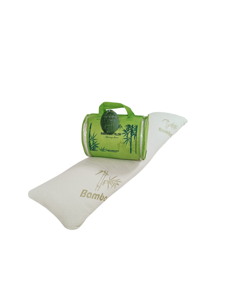 Body Pillow Bamboo – Firm Bamboo Pregnancy Pillow for Side Sleepers | Relieves Back Pain and Supports Pregnancy