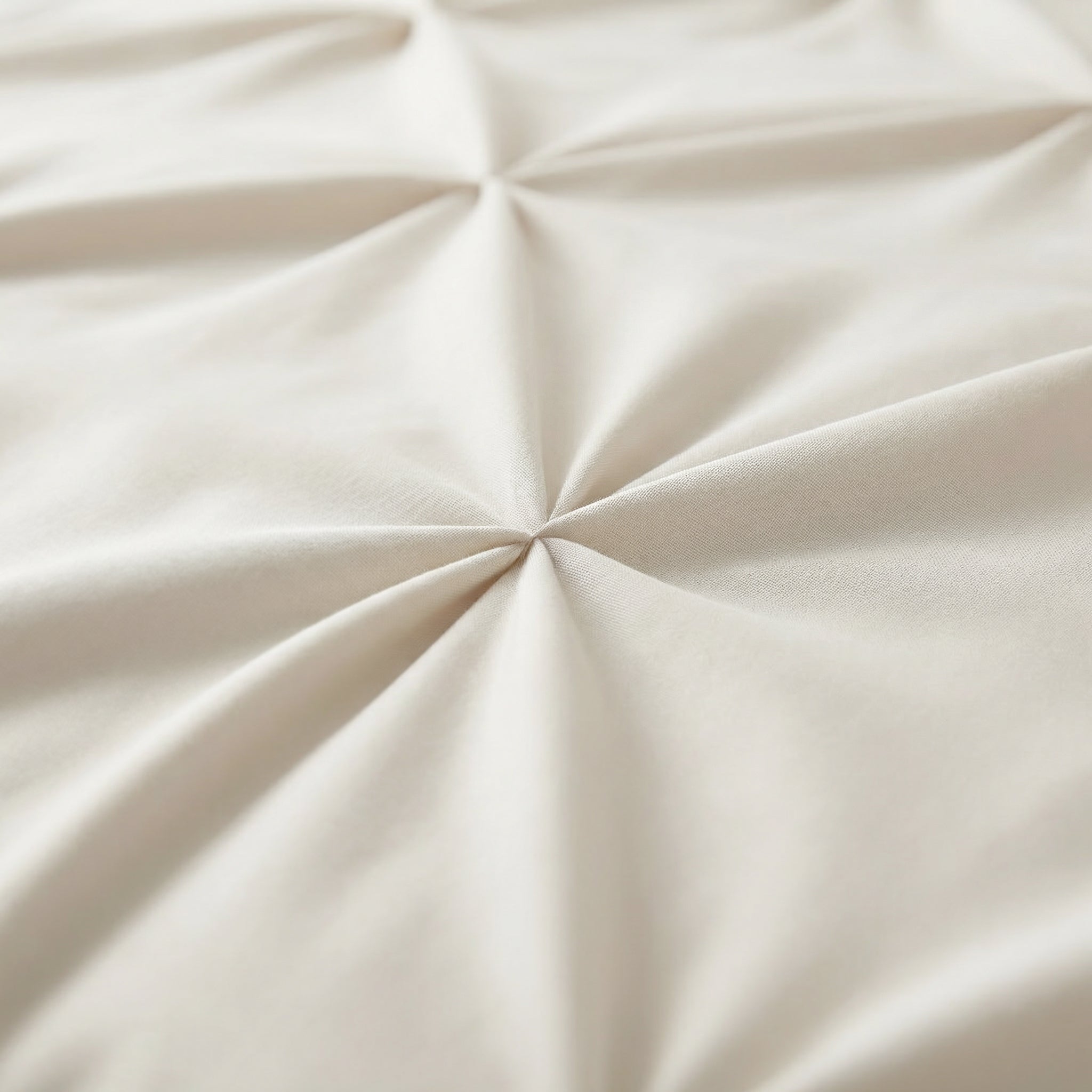 Sleeptime Border Pintuck Dekbedovertrek - Beige - Velvet
