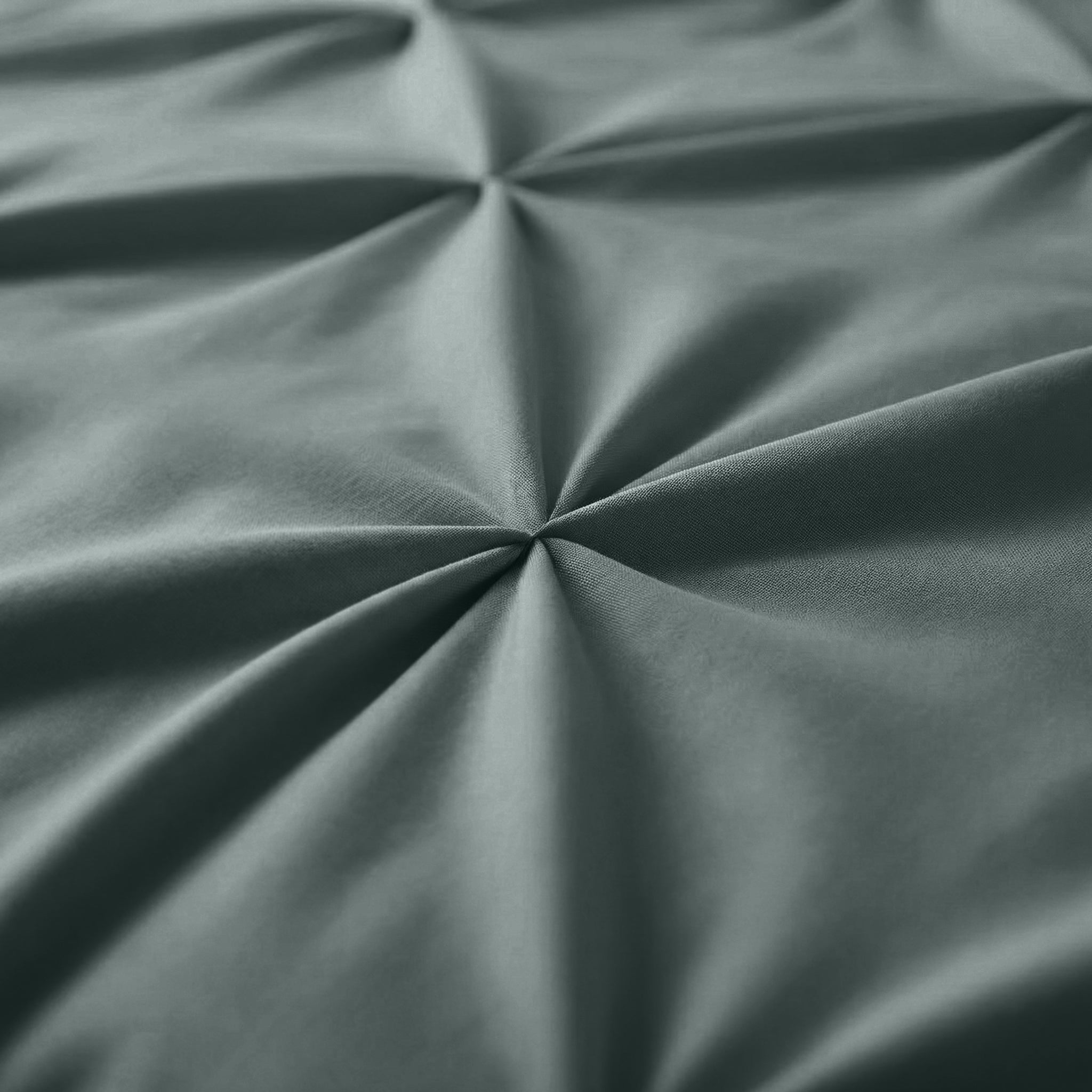Sleeptime Border Pintuck Dekbedovertrek - Groen - Velvet