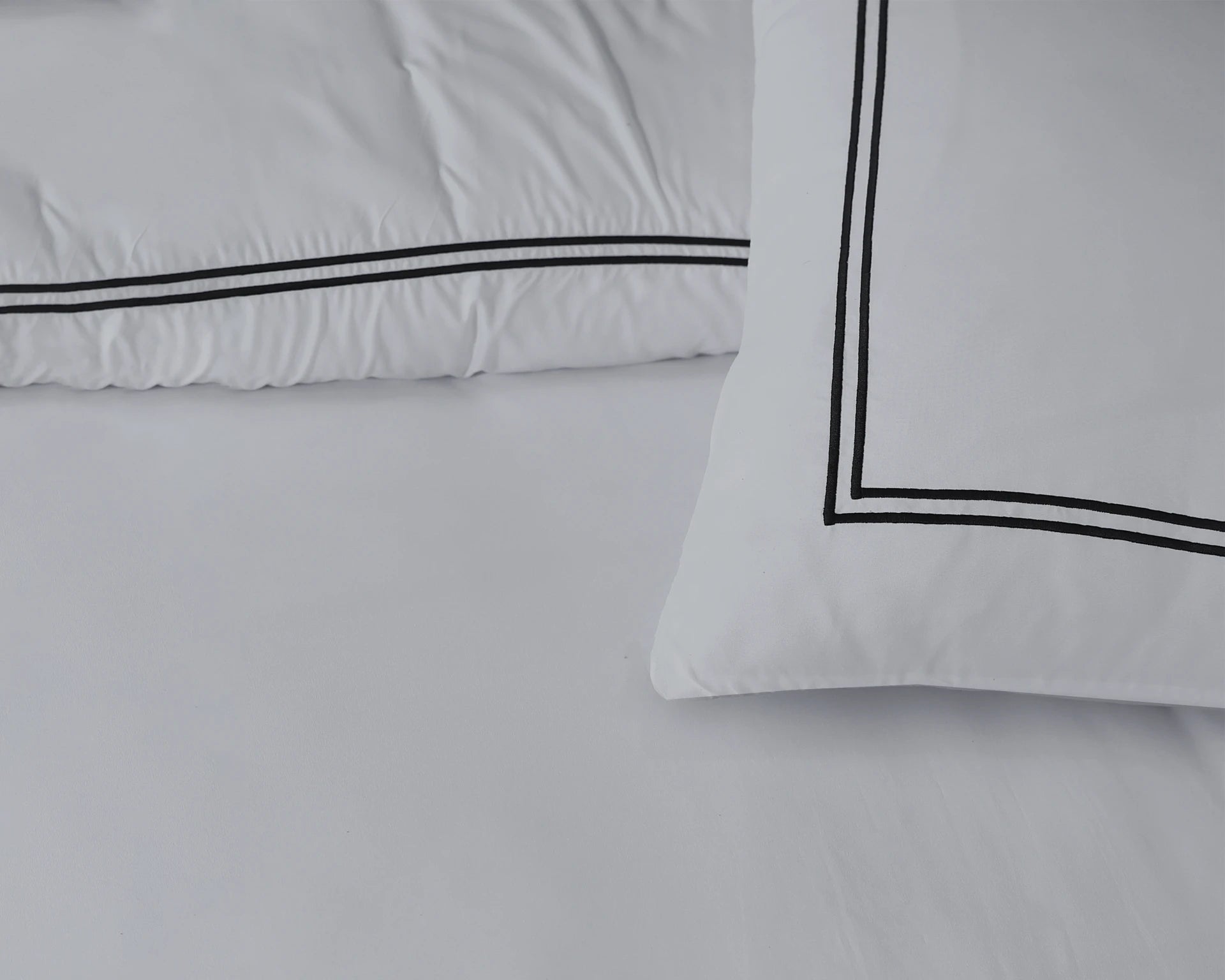 Brata Dekbedovertrek - Grijs/Antraciet - 100% Katoen Percale