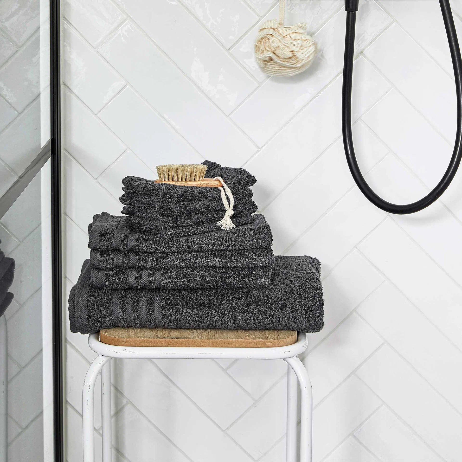 Byrklund Baddoek Bath Basics - Wit - 100% Katoen (BCI) - 50 x 100 cm