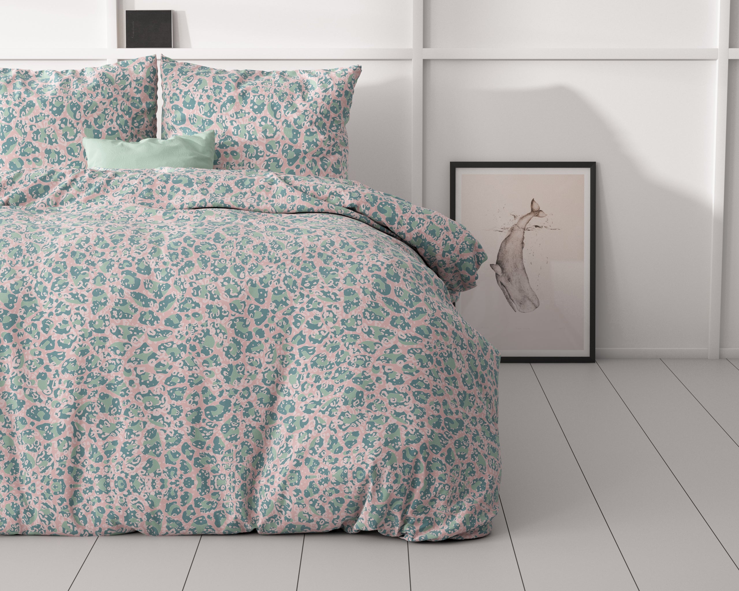 Camalia Blauw Dekbedovertrek