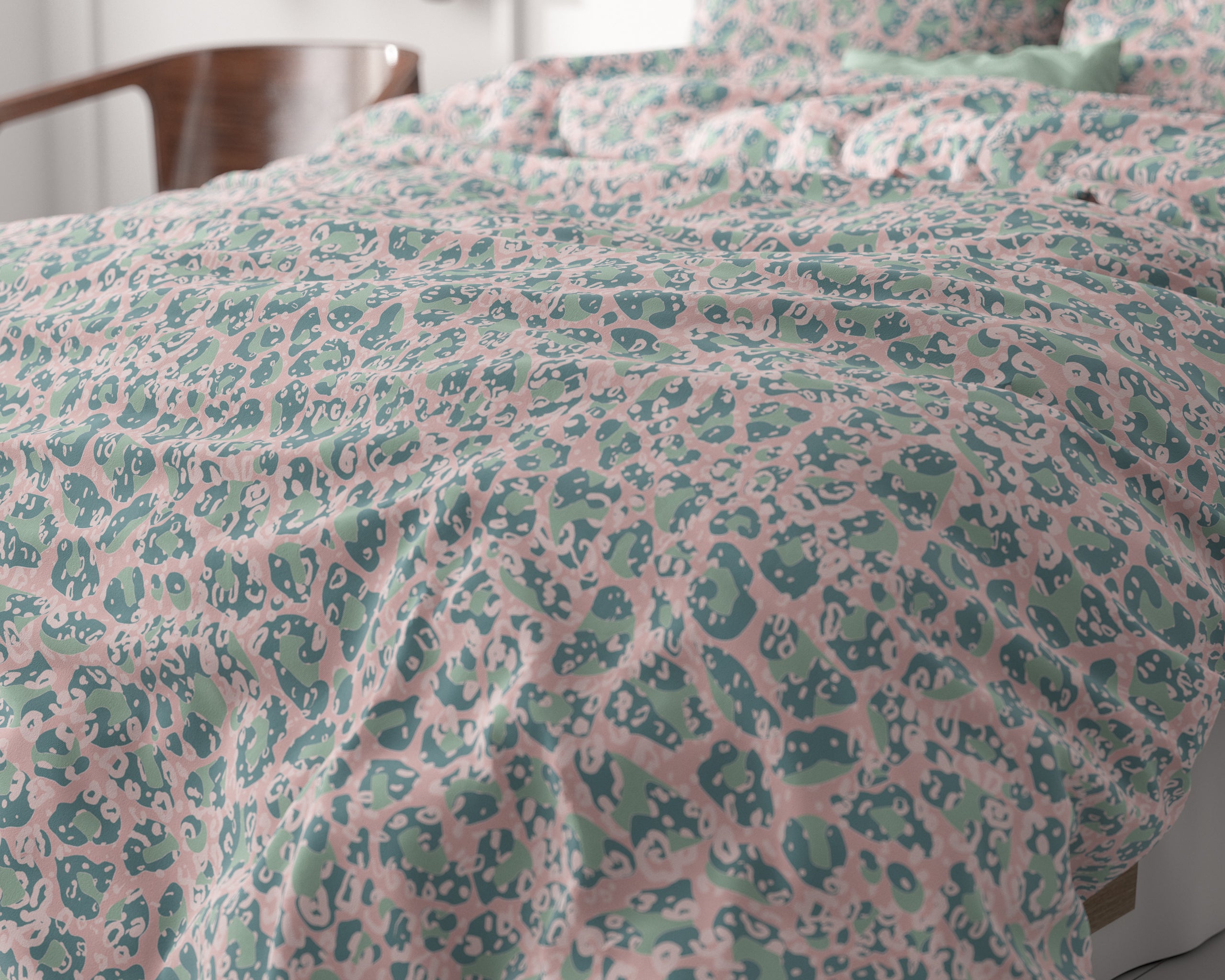 Camalia Blauw Dekbedovertrek