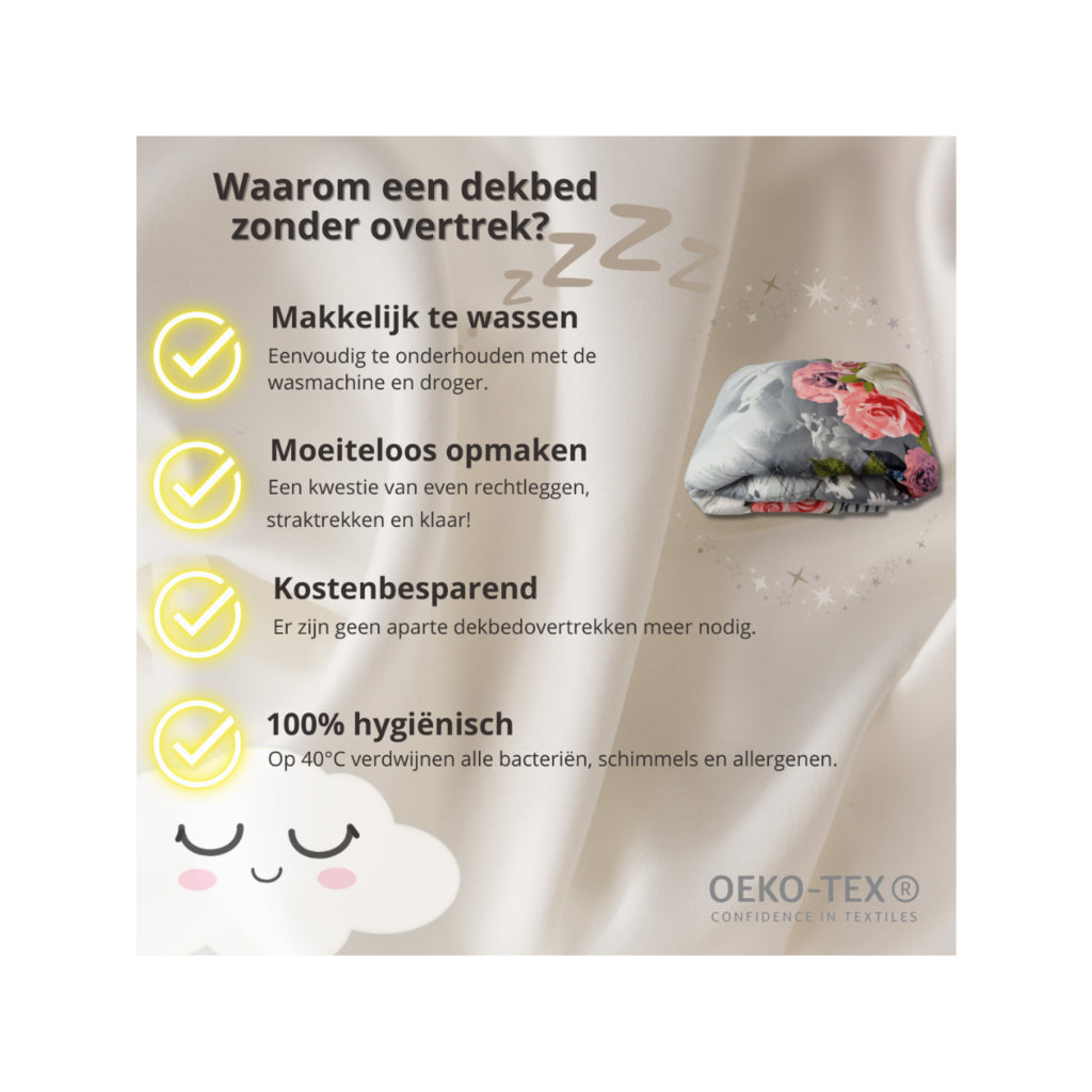 Casta Dekbed Zonder Overtrek – Zomers Comfort met Stijlvolle Kussenslopen