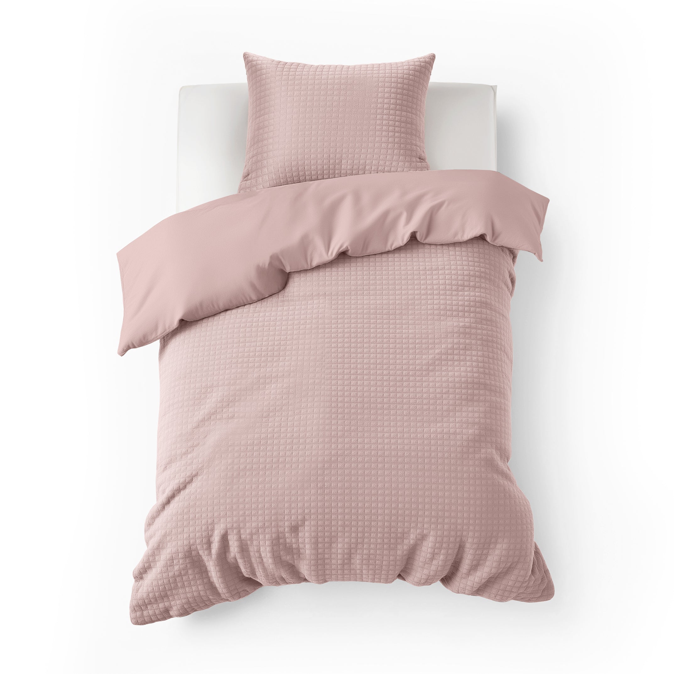 Check teddy pink duvet cover