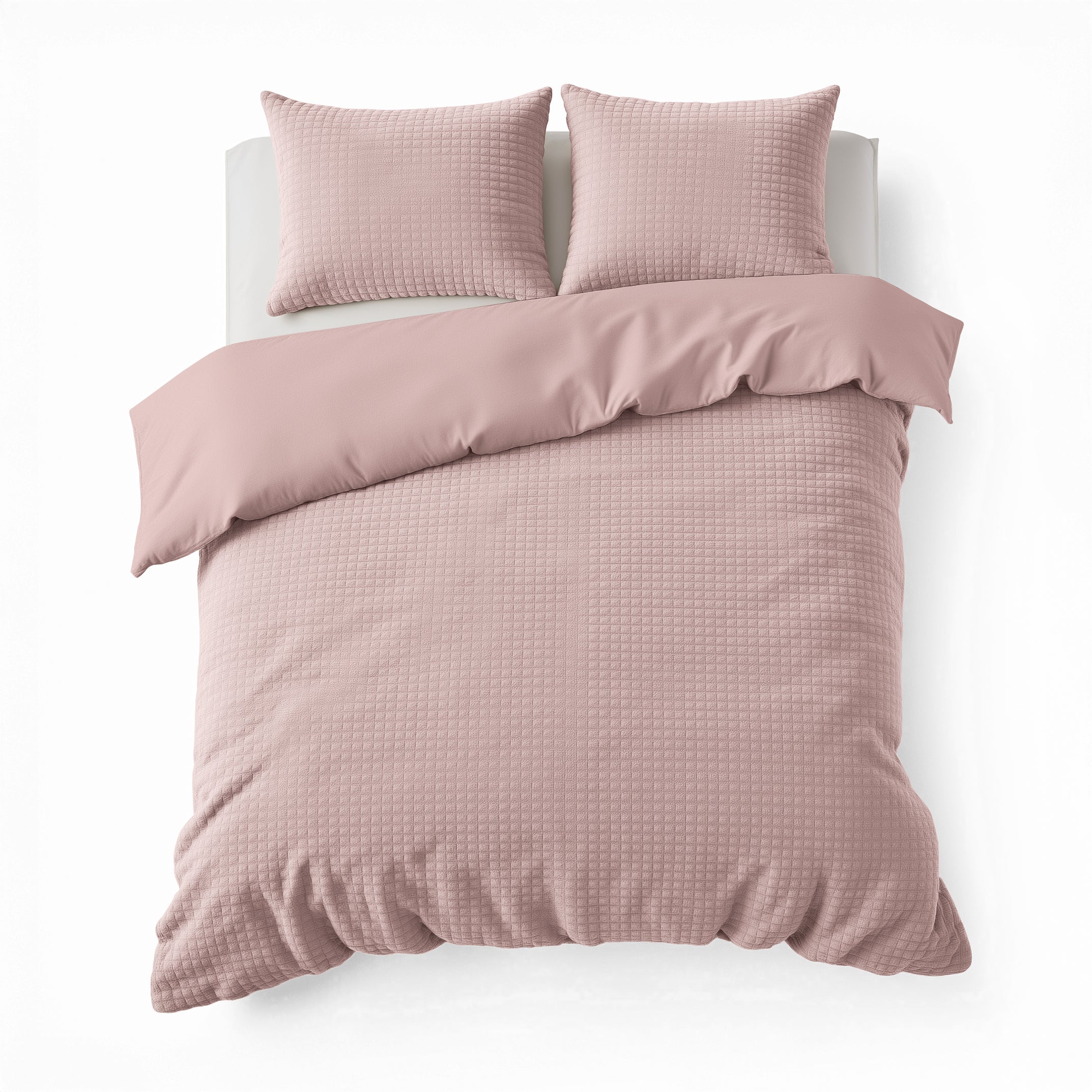 Check teddy pink duvet cover