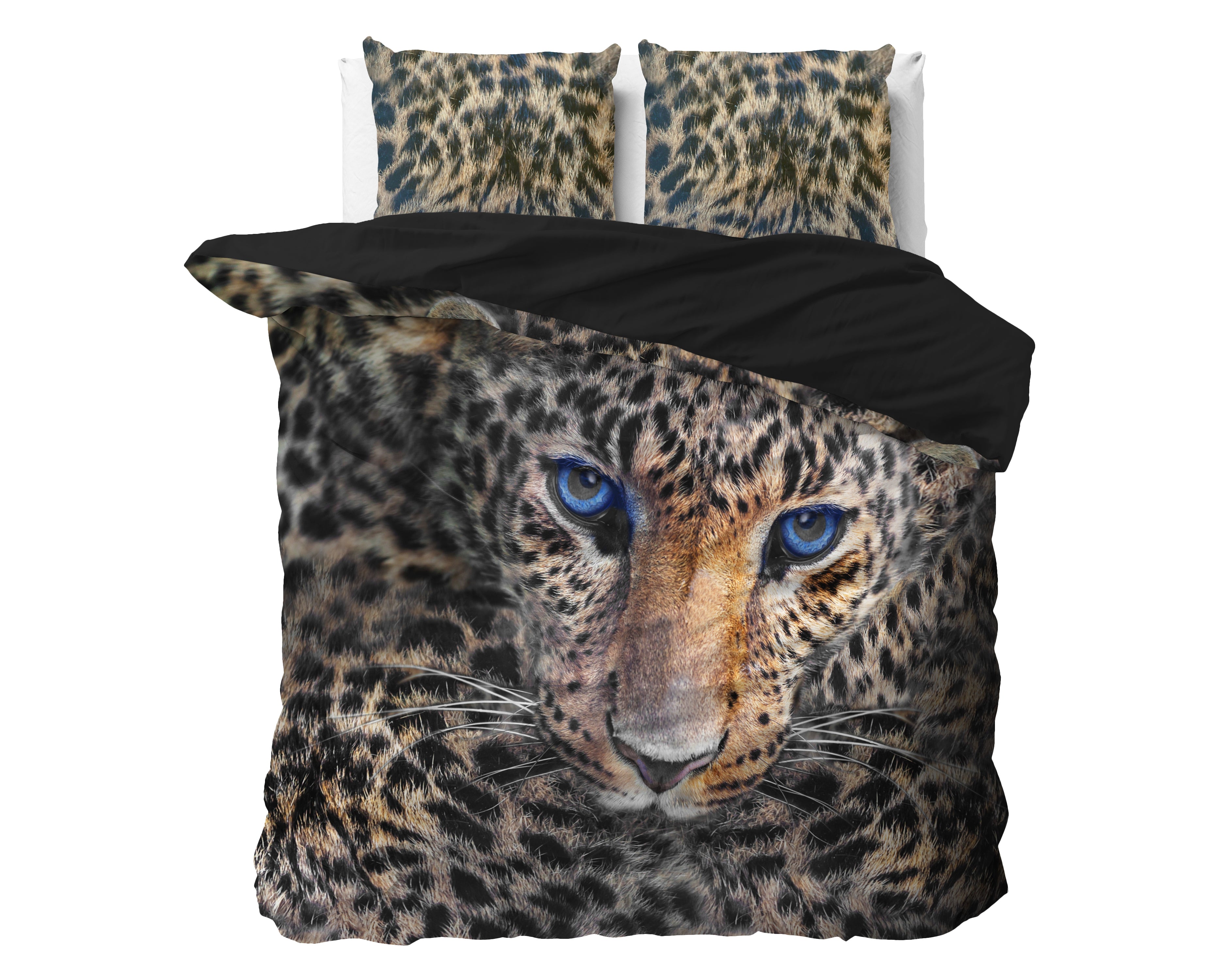 Cheetah Duvet Cover Taupe - Breathable Cotton - Trendy Designs - With Press Studs