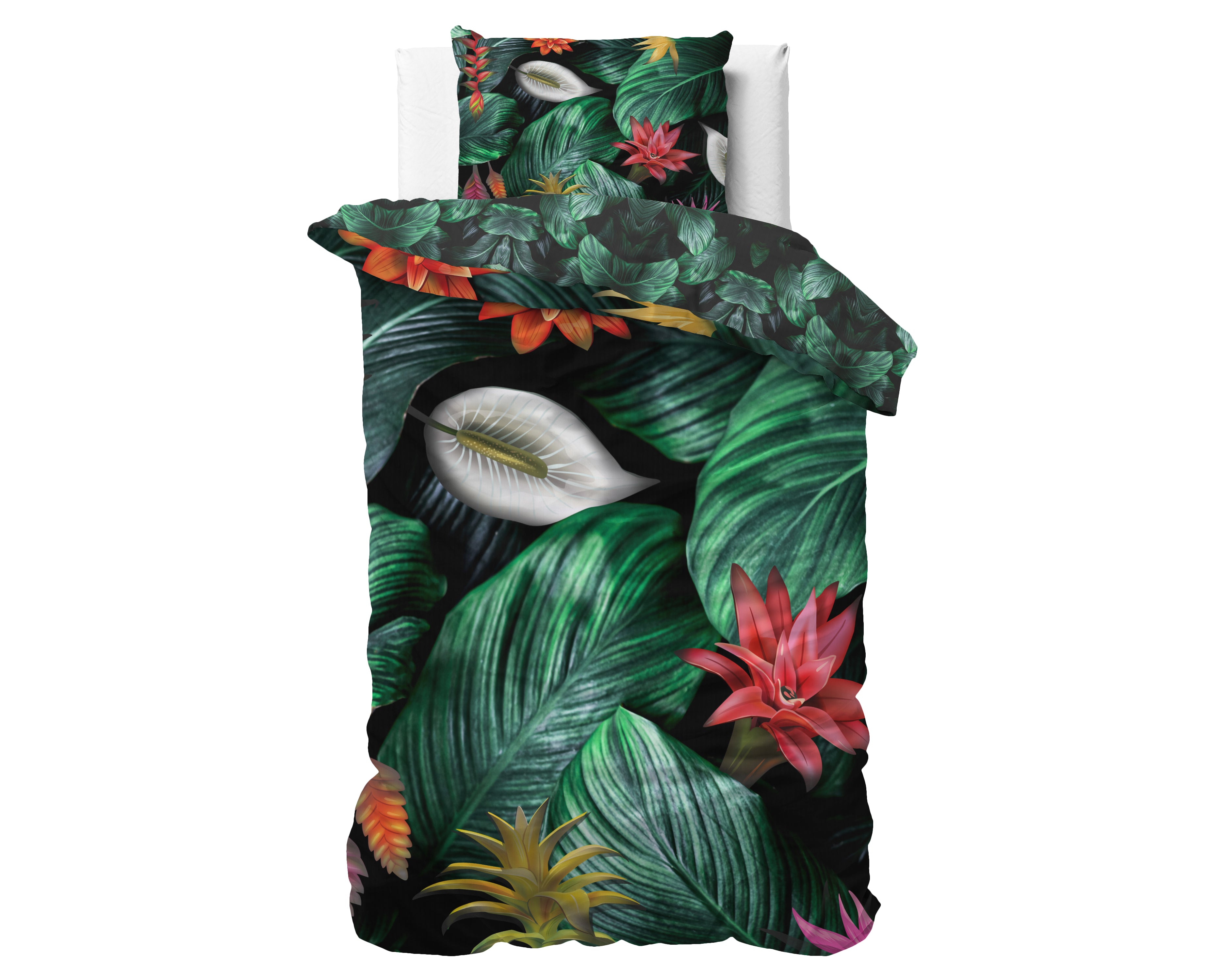 Cintia Green Duvet Cover - Luxury Satin - High Quality - Trendy Prints