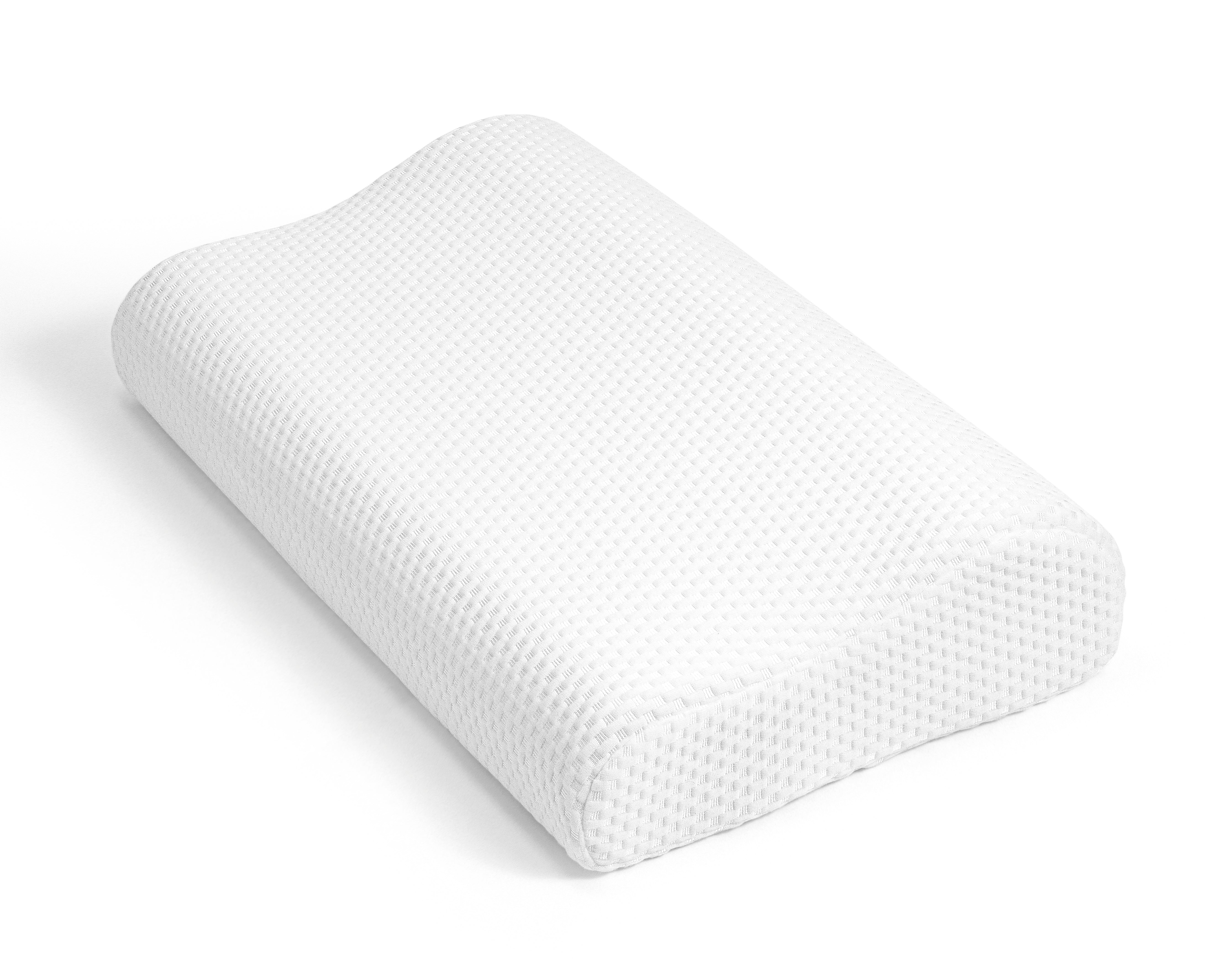 Contour Memory Foam Pillow 60 x 35 - Soft cover - Neck support - Pressure-relieving memory foam