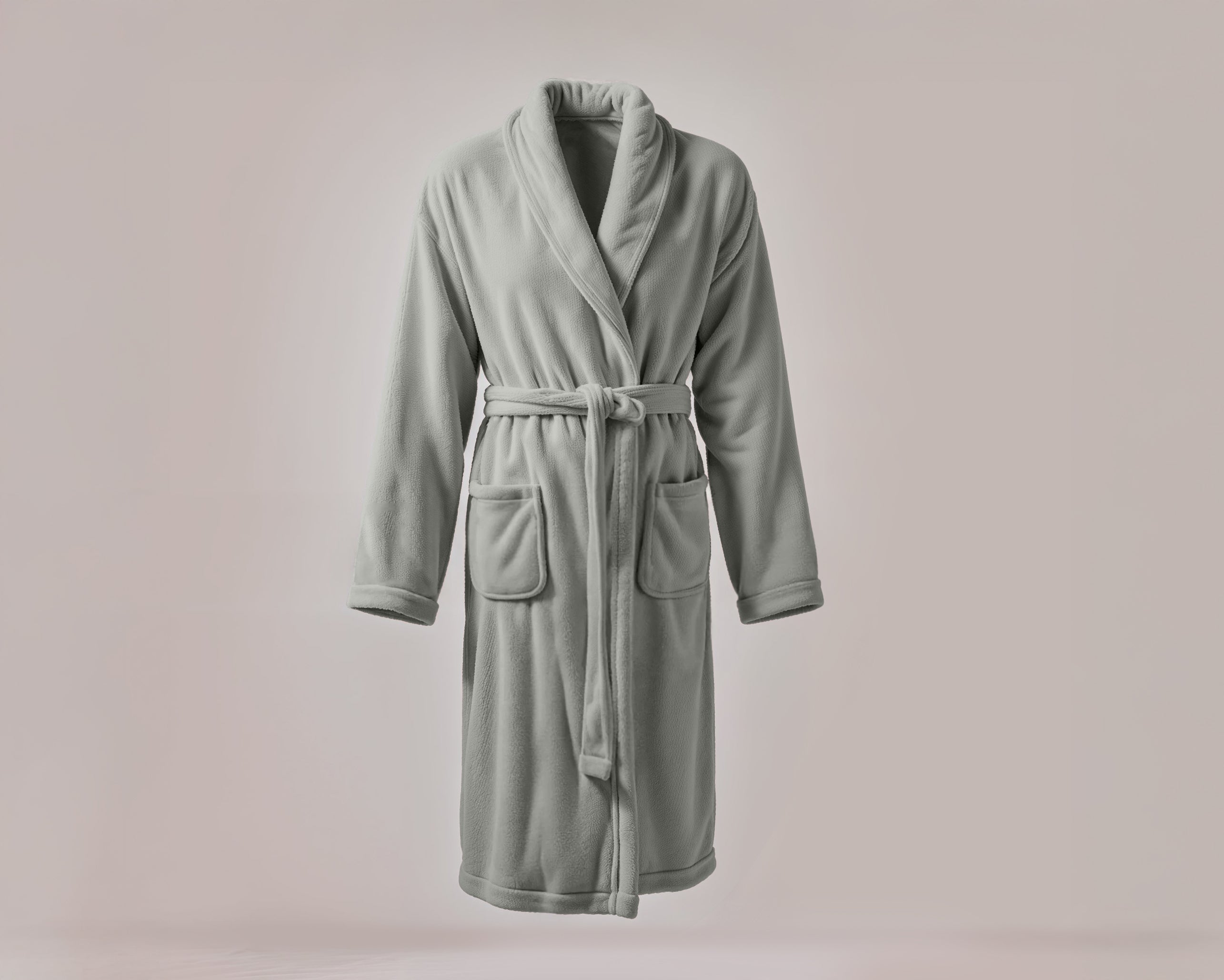 Coral Fleece Bathrobe Stone Pearl - Perfect fit - Absorbs moisture - Available in different sizes