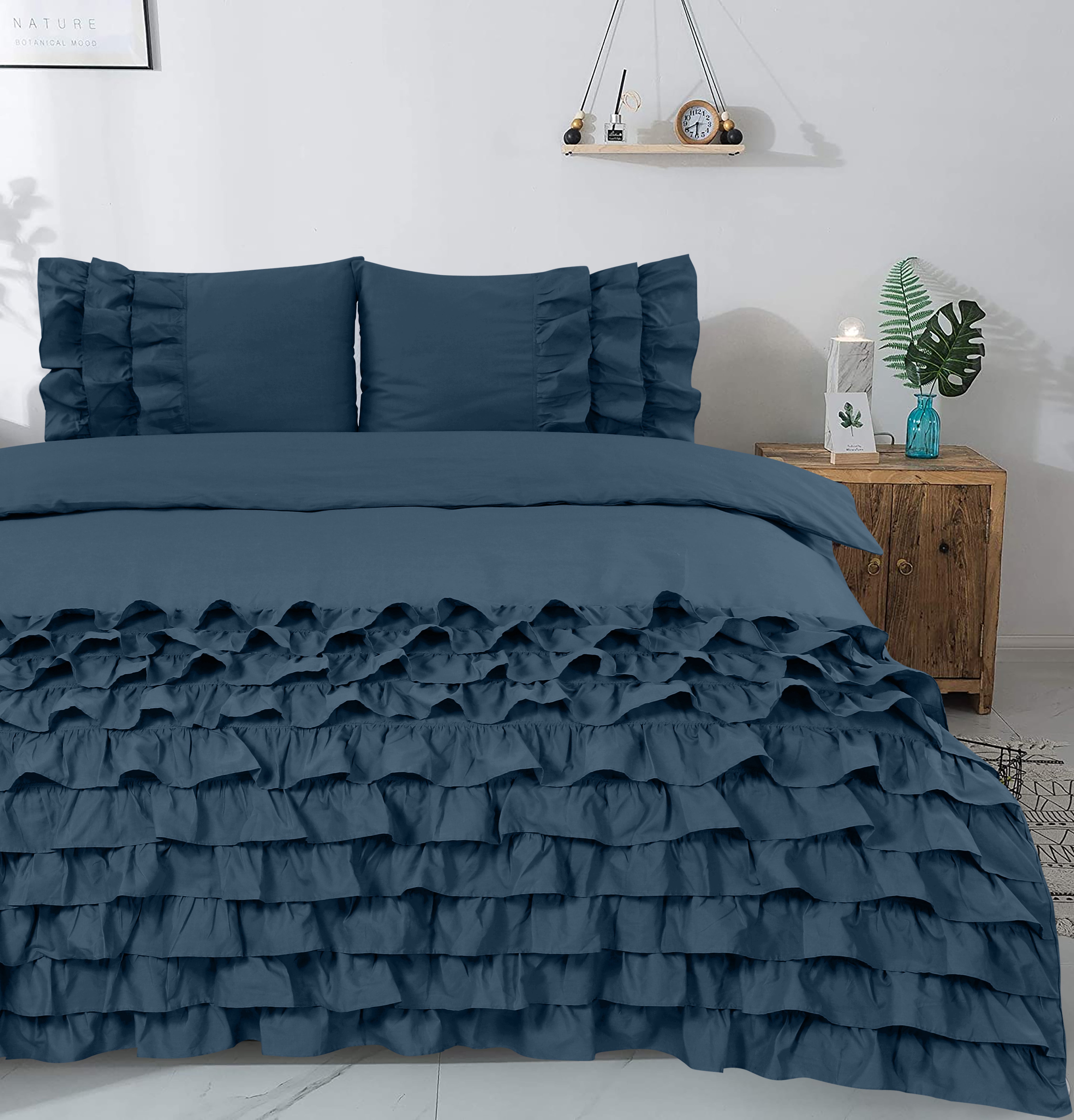 Cyprus Dekbedovertrek Blauw - 100% Katoen