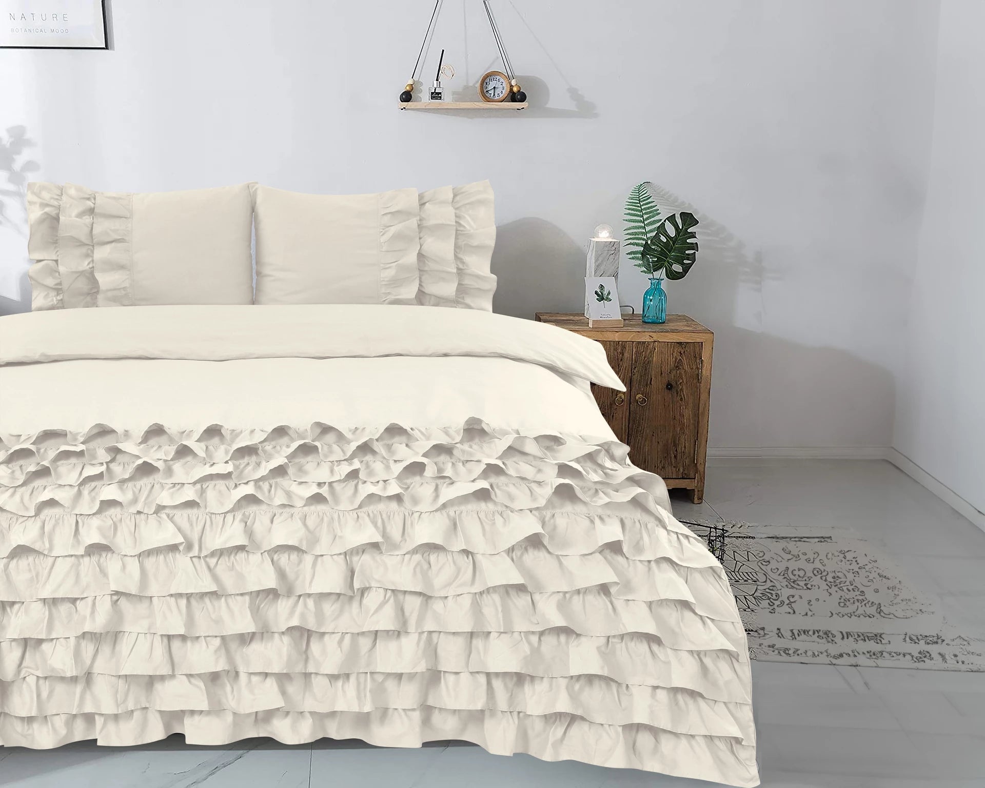 Cyprus Dekbedovertrek Creme - Luxe Design - Super zacht geweven - Luxe verpakt