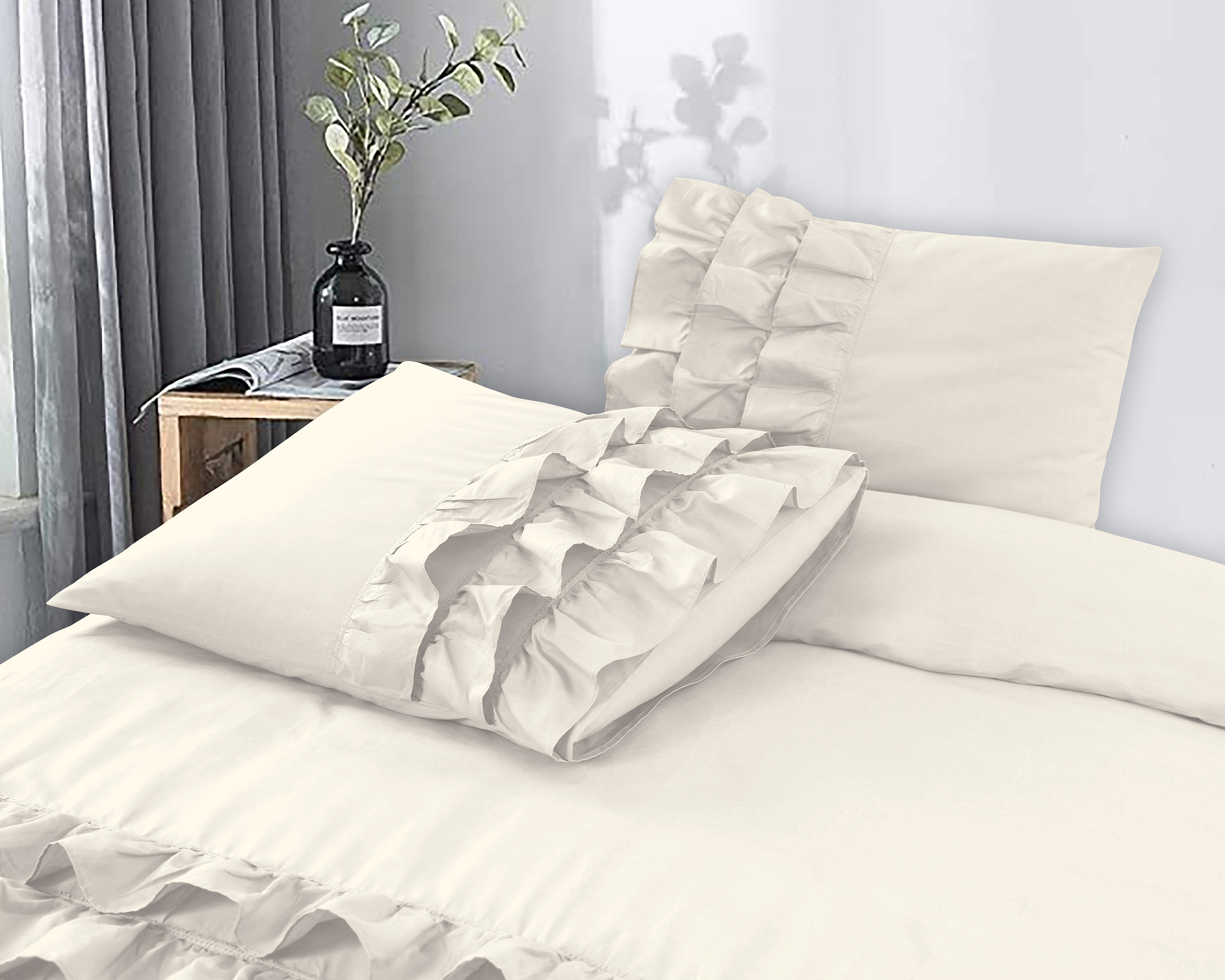 Cyprus Dekbedovertrek Creme - Luxe Design - Super zacht geweven - Luxe verpakt