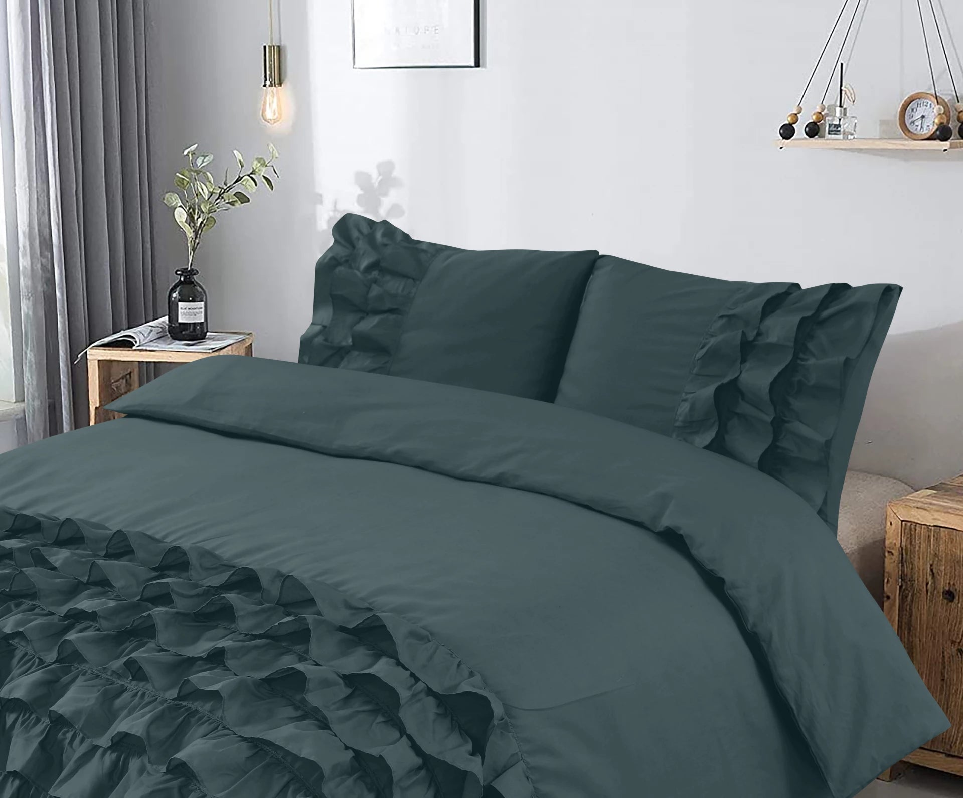Cyprus Dekbedovertrek Groen - Luxe Design - Super zacht geweven - Luxe verpakt