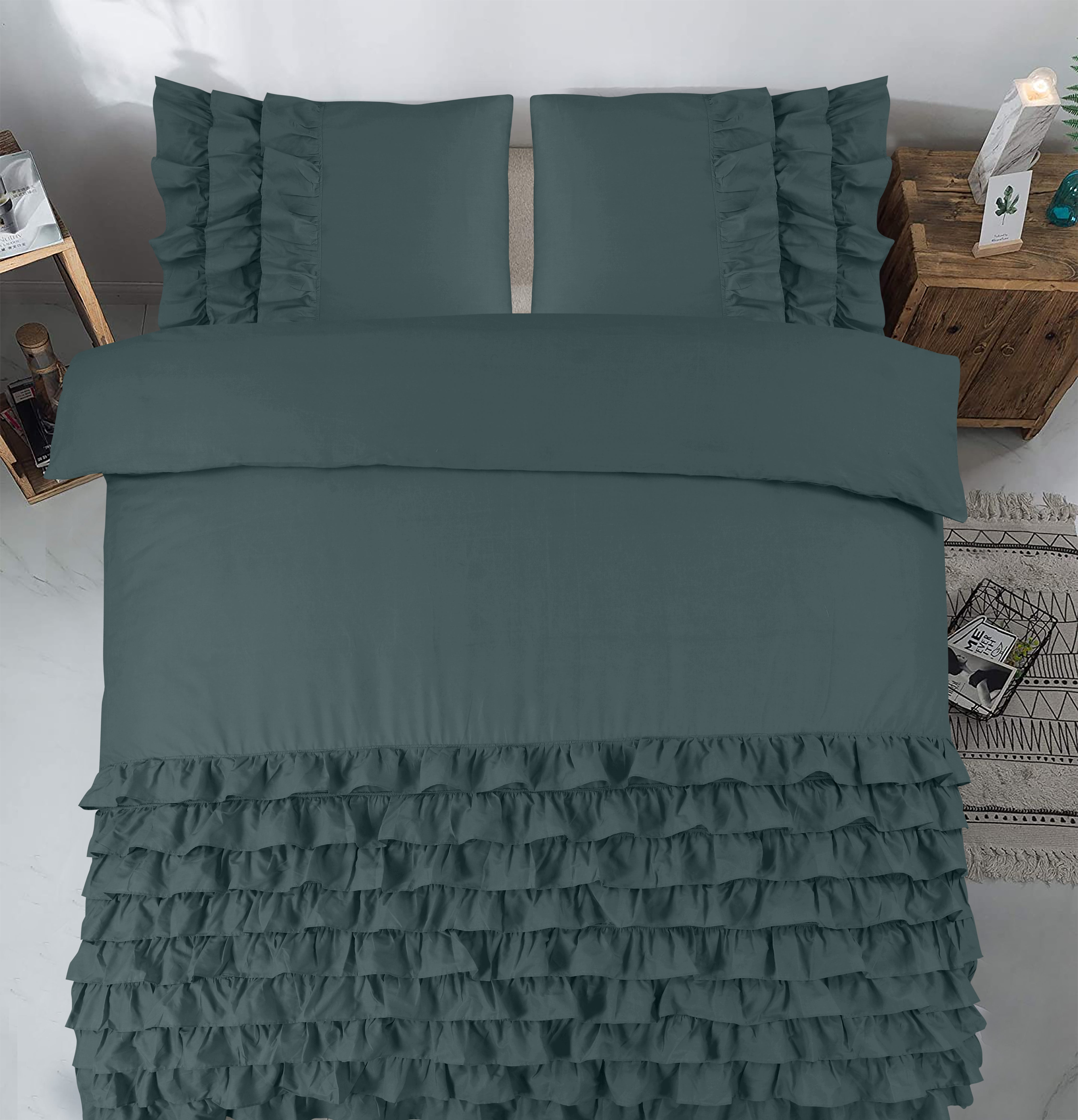 Cyprus Dekbedovertrek Groen - Luxe Design - Super zacht geweven - Luxe verpakt