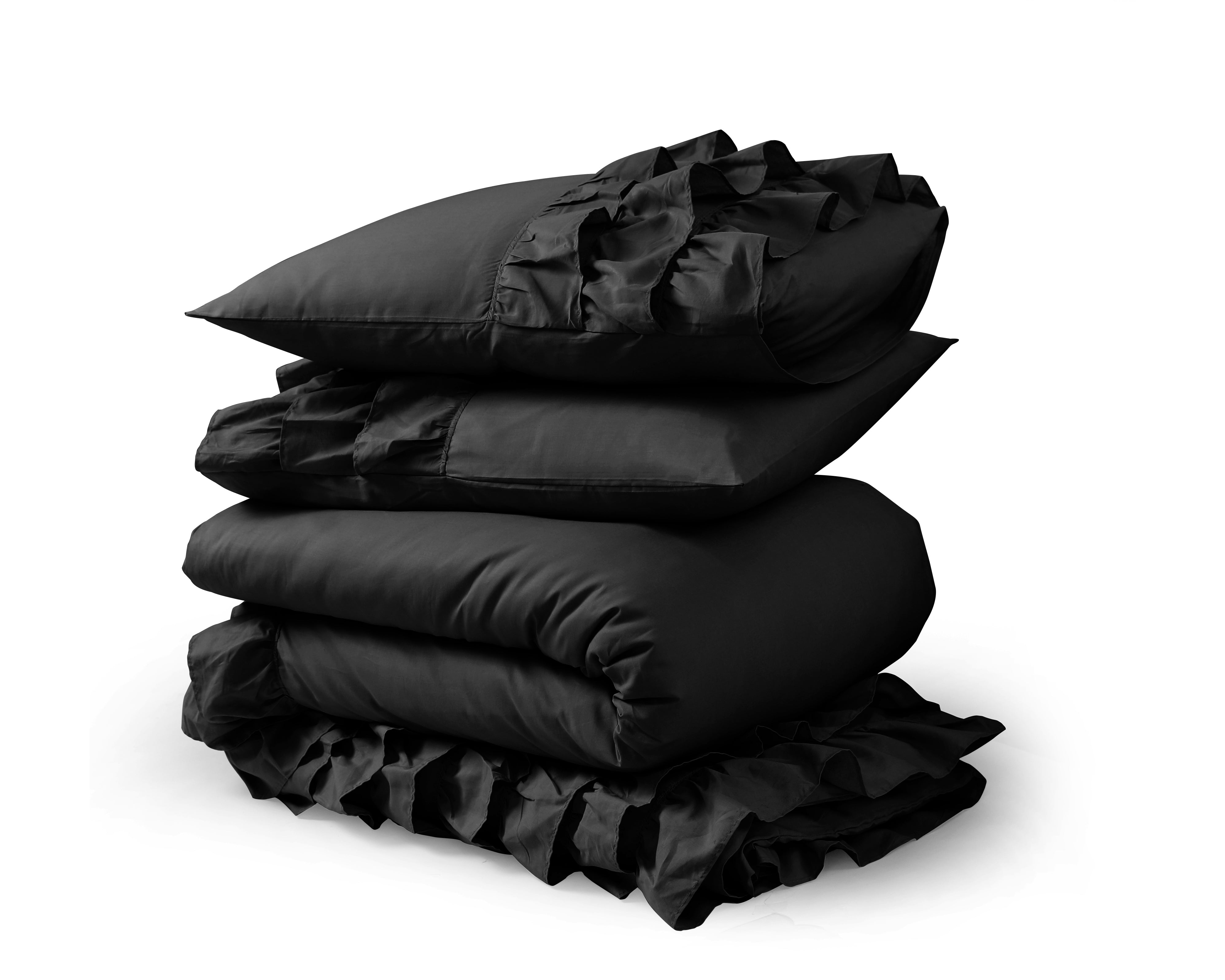 Cyprus Dekbedovertrek Zwart - 100% Katoen