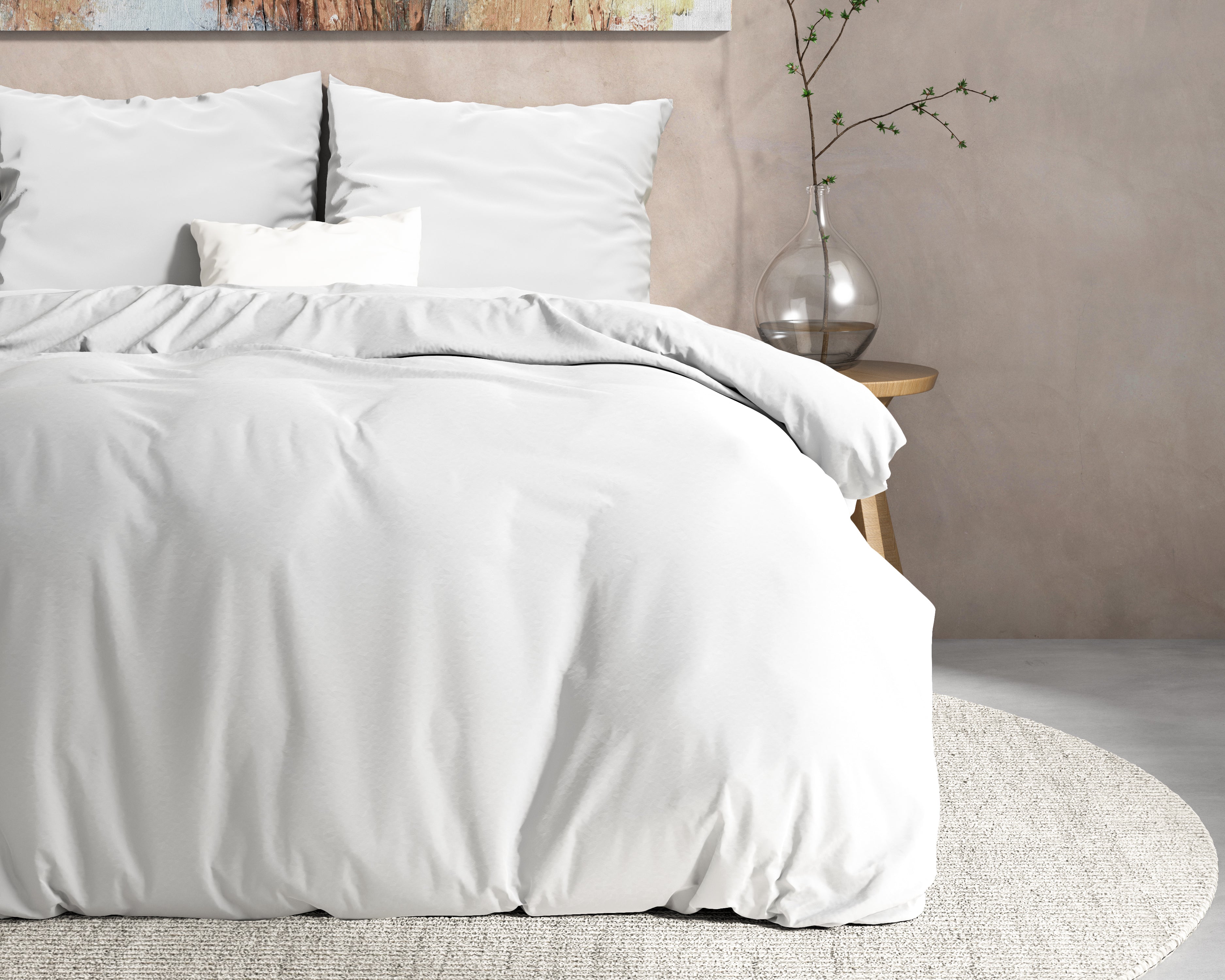 DH Flanel Mendez White Duvet Cover - Thick flannel - Wonderfully warm - Heavy quality