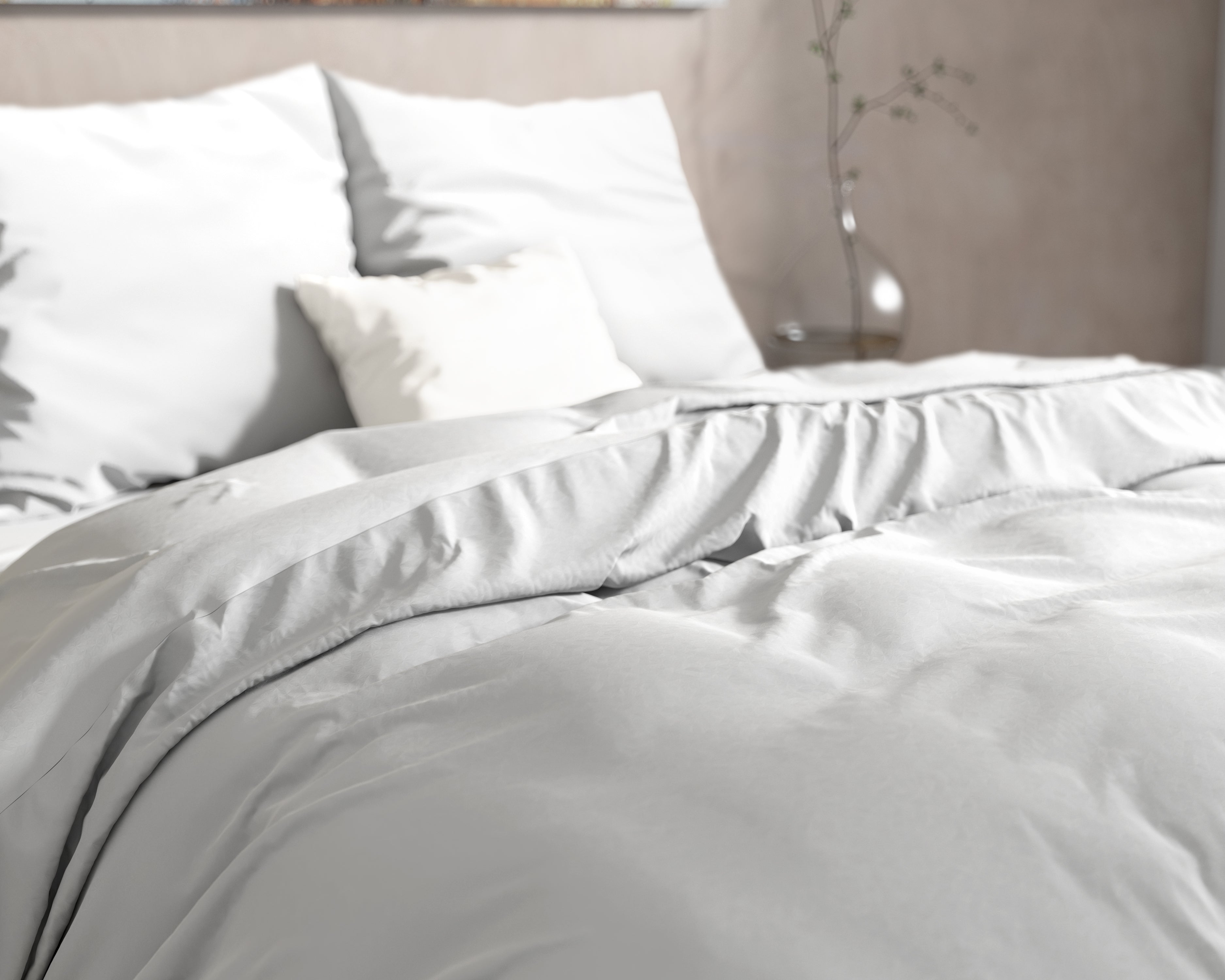 DH Flanel Mendez White Duvet Cover - Thick flannel - Wonderfully warm - Heavy quality