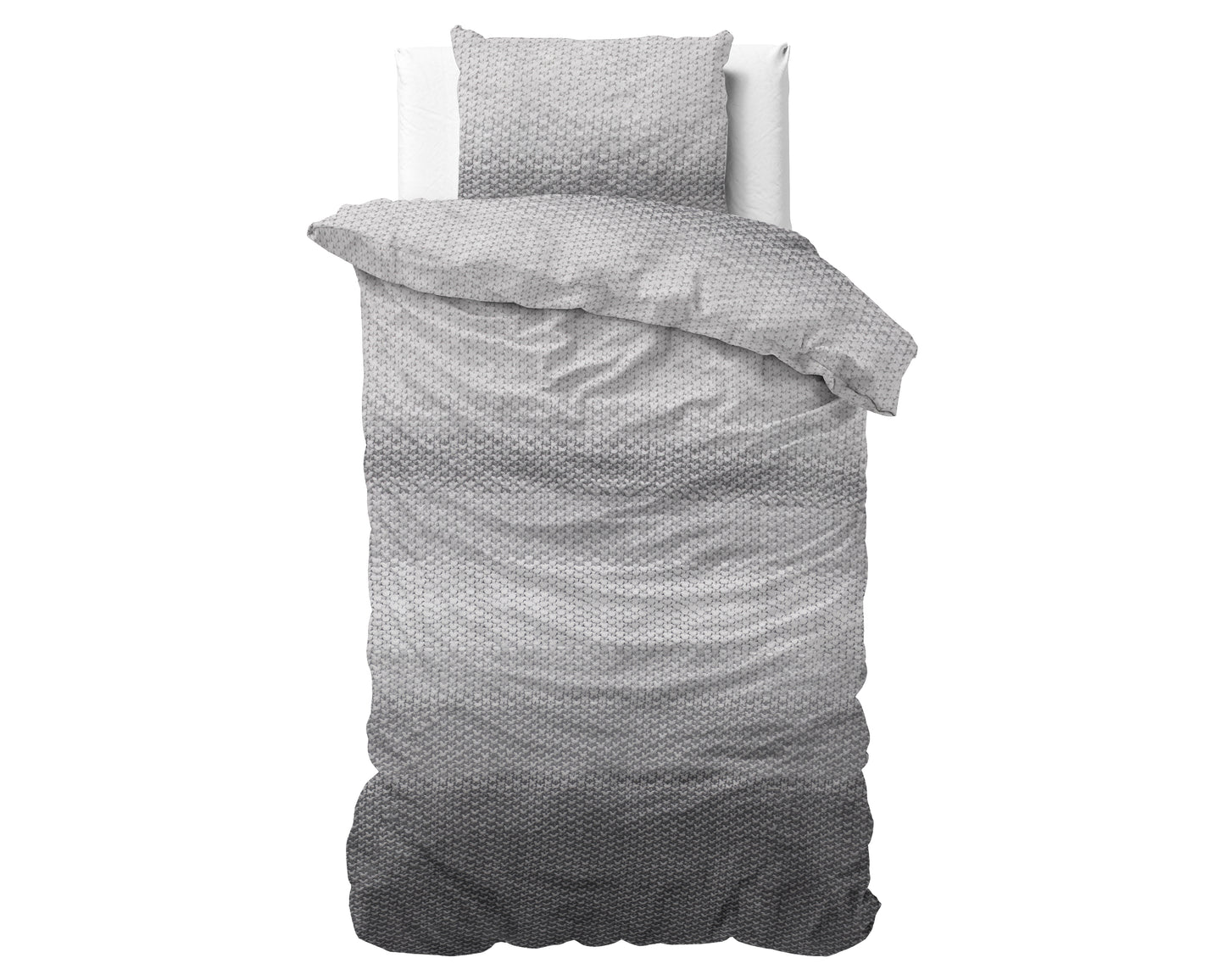 DH Flanel Tamar Grey Dekbedovertrek - Dik flanel - Heerlijk warm - Zware kwaliteit