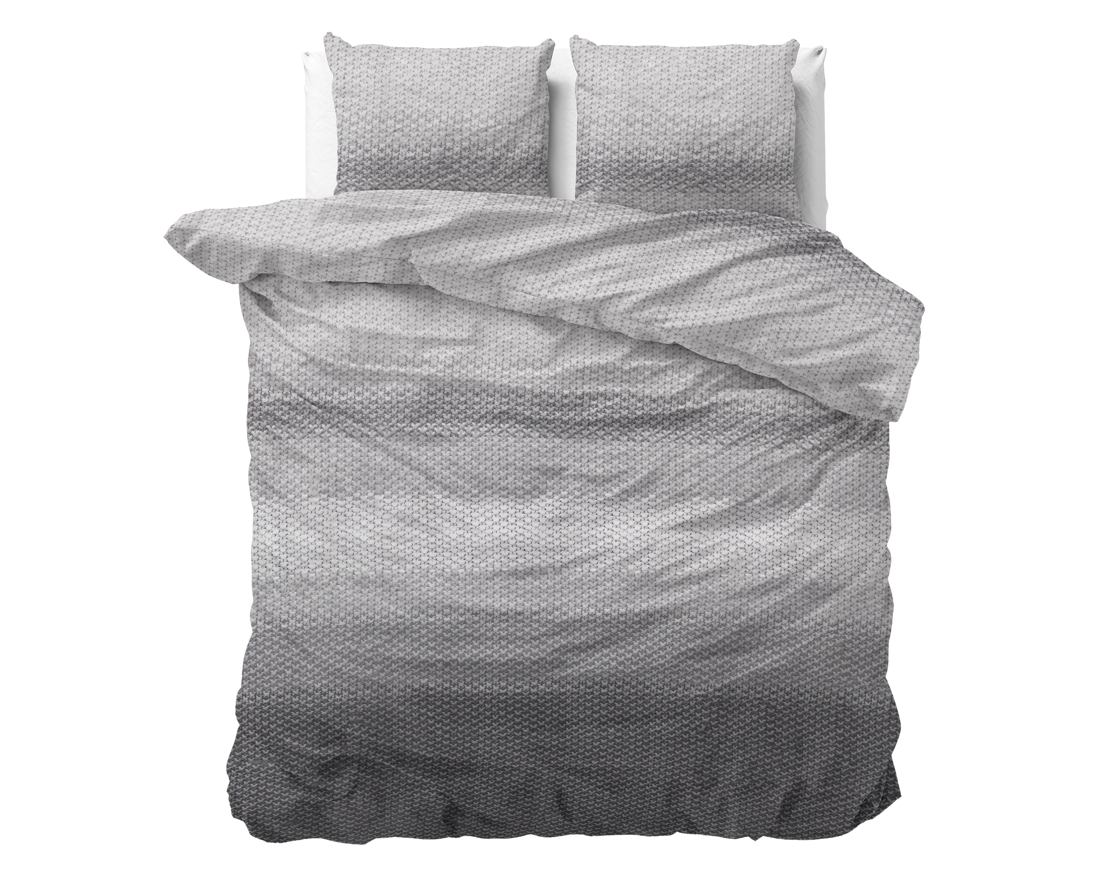 DH Flanel Tamar Grey Dekbedovertrek - Dik flanel - Heerlijk warm - Zware kwaliteit
