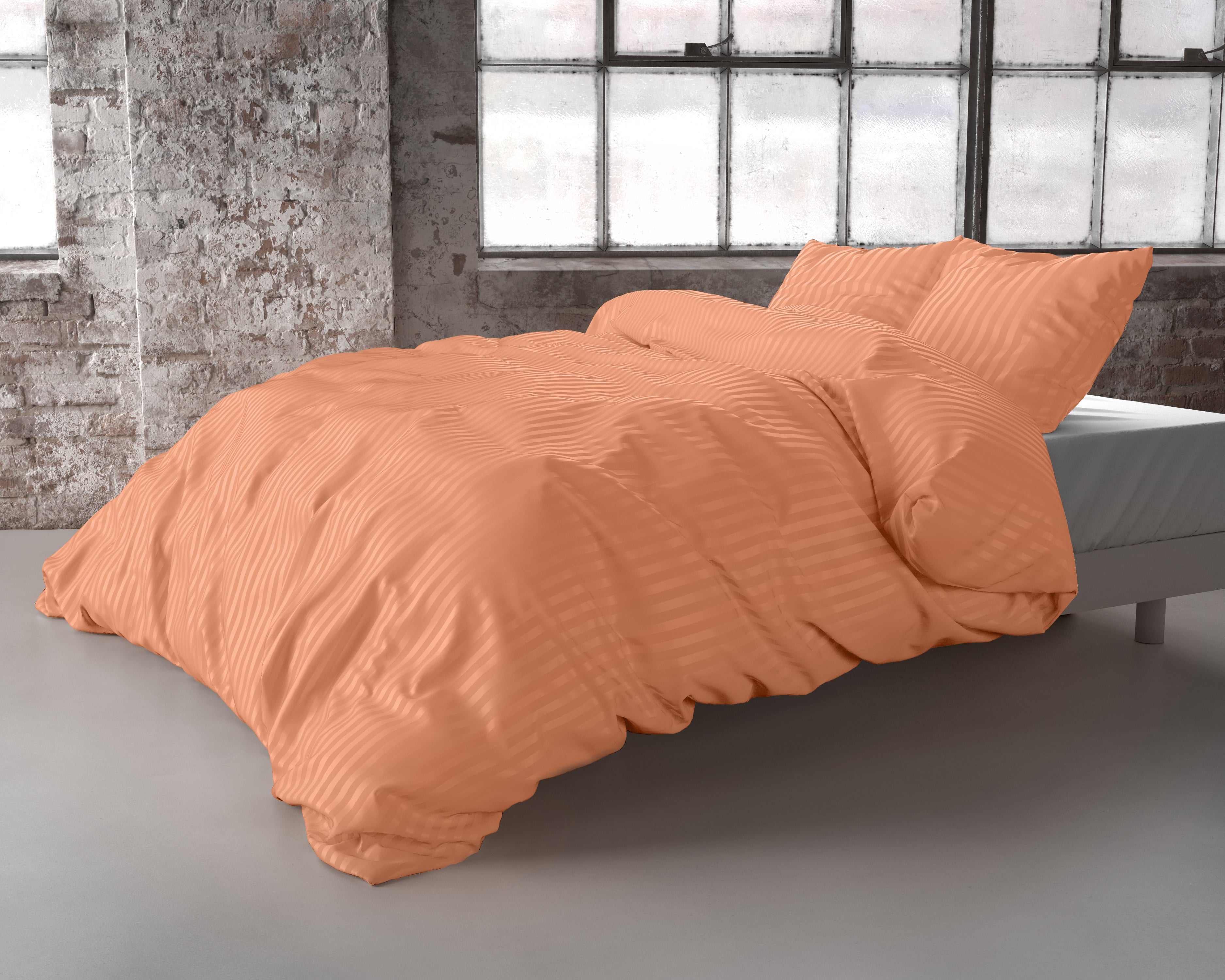 Dallas Duvet Cover Pastel Orange - Plain design - Deep-print design - Easy to wash