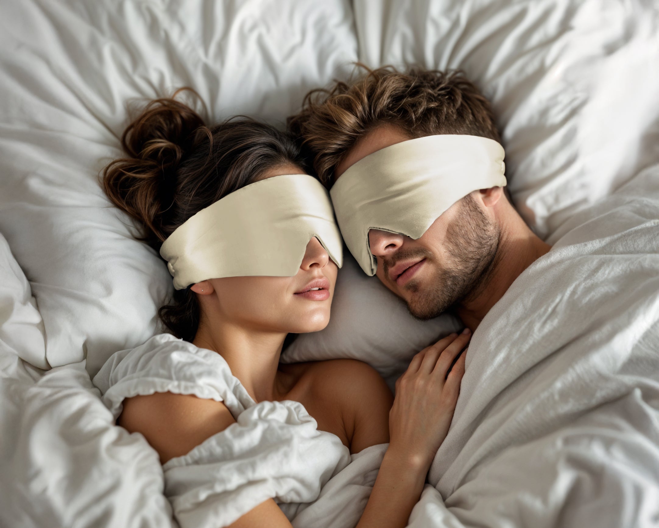 Deepsleep Mask Beige 68 x 12 - Suitable for all skin types - Ultra soft - Prevents skin irritation