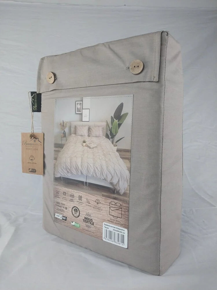 Dekbedovertrek Alexandria Taupe – Luxe, Comfort & Stijl
