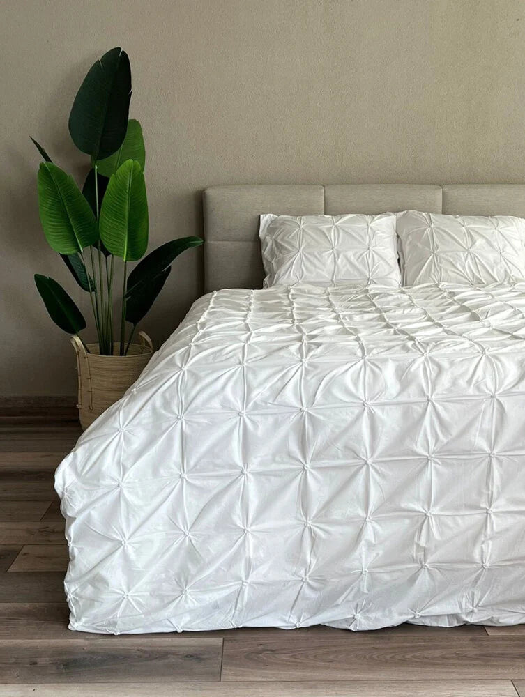 Dekbedovertrek Alexandria White – Luxe, Katoenen Dekbedovertrek met Elegant Ontwerp