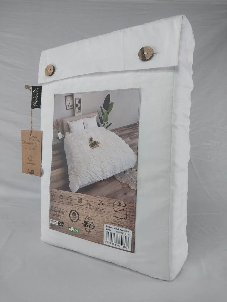 Dekbedovertrek Augustine White | Luxe 100% Katoen