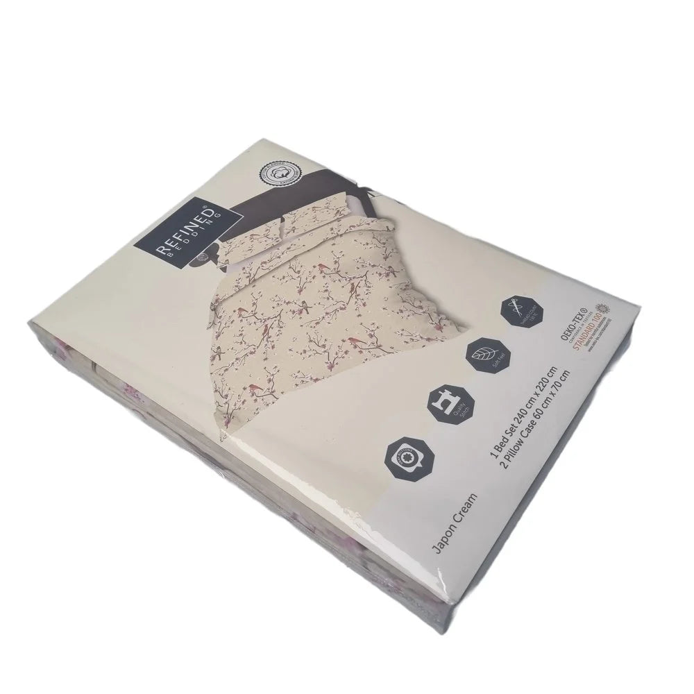 Duvet Cover Japon Cream – Luxurious Blossom Design for Stylish Bedrooms