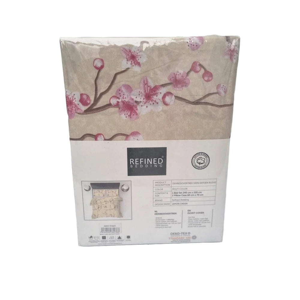 Duvet Cover Japon Cream – Luxurious Blossom Design for Stylish Bedrooms
