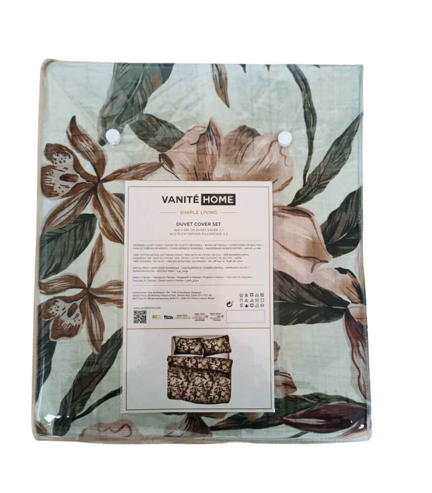 Sandy Fiesta Cotton Satin Duvet Cover Double