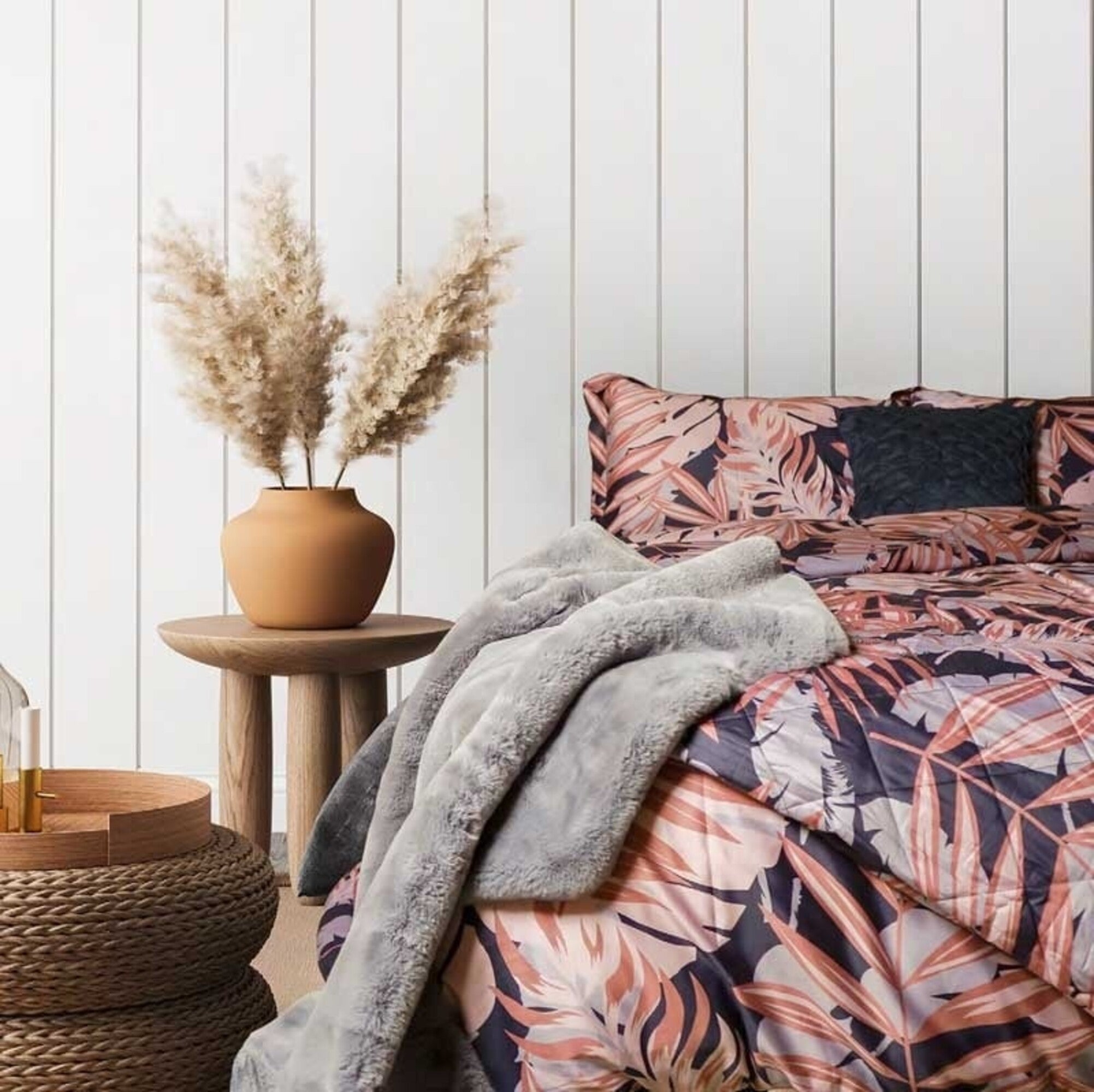 Tropical Escape Cotton Satin Duvet Cover Double