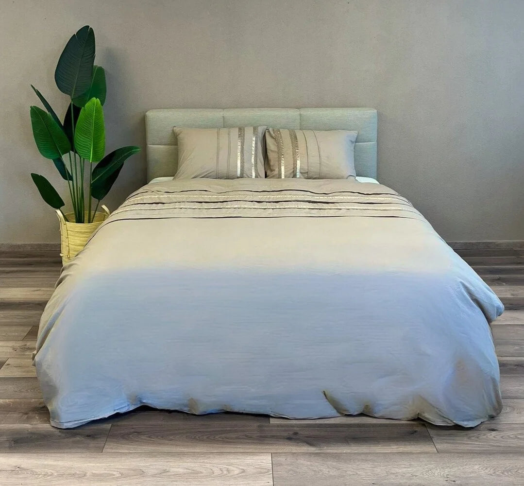 Dekbedovertrek Saint Paul Taupe - Luxe 100% Katoen & Romantisch Design