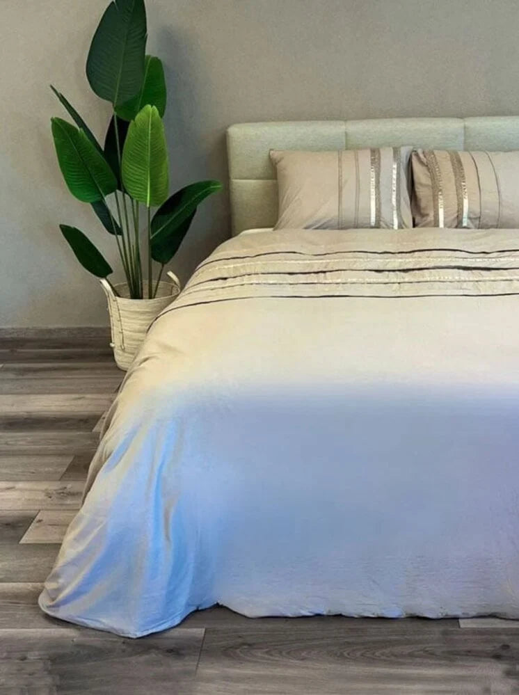 Dekbedovertrek Saint Paul Taupe - Luxe 100% Katoen & Romantisch Design