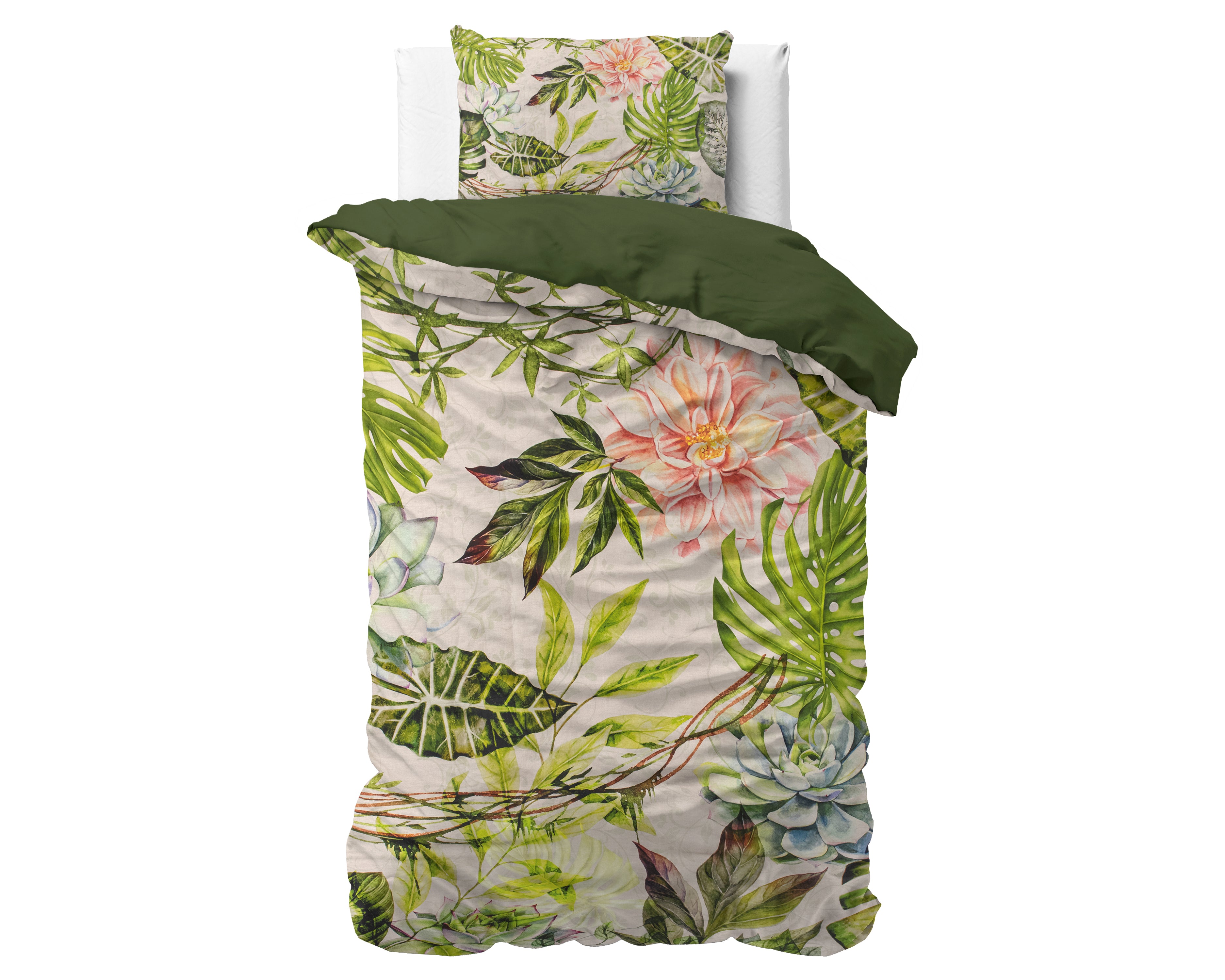 Destiny White Duvet Cover - Breathable Cotton - Trendy Designs - With Snaps