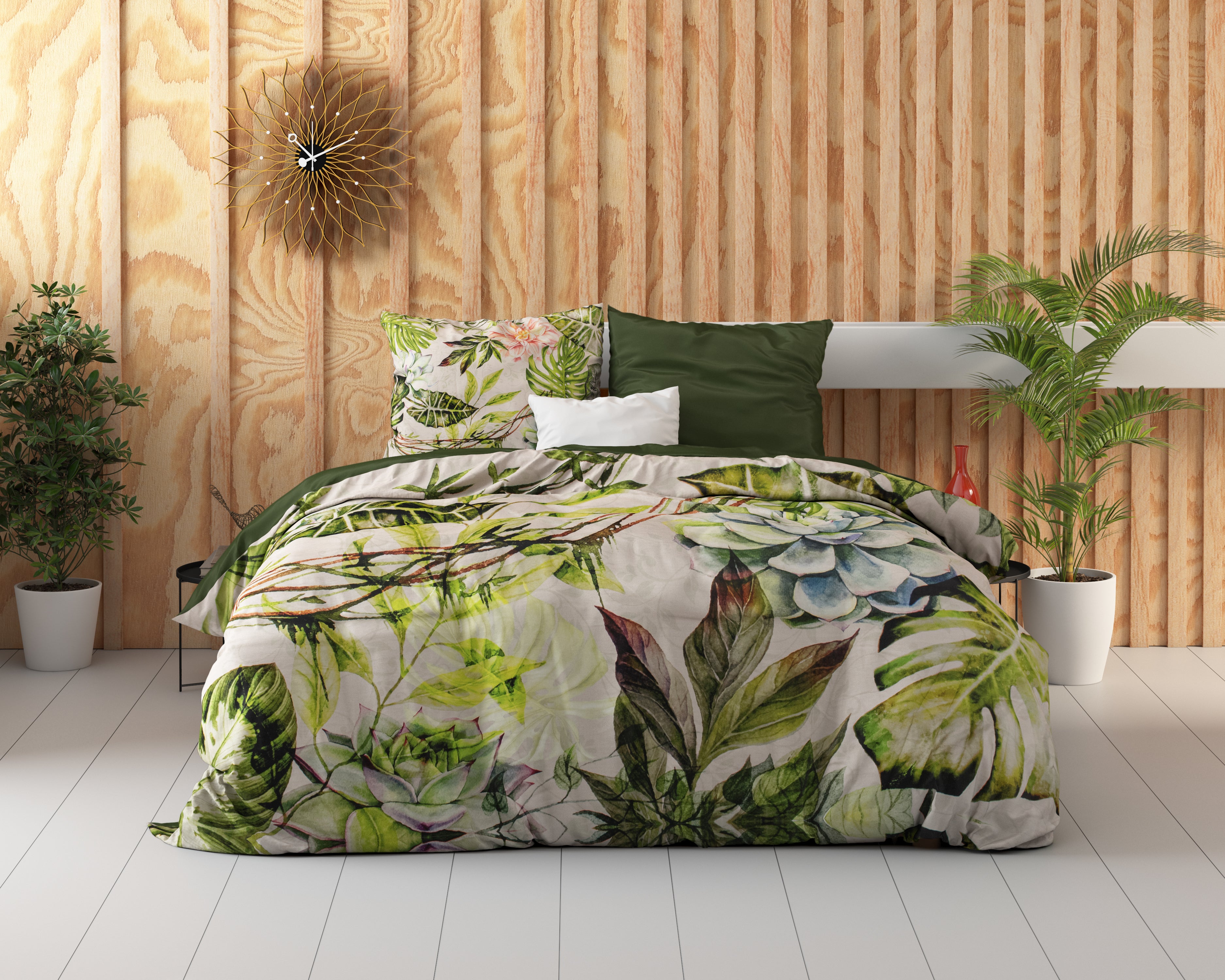 Destiny White Duvet Cover - Breathable Cotton - Trendy Designs - With Snaps