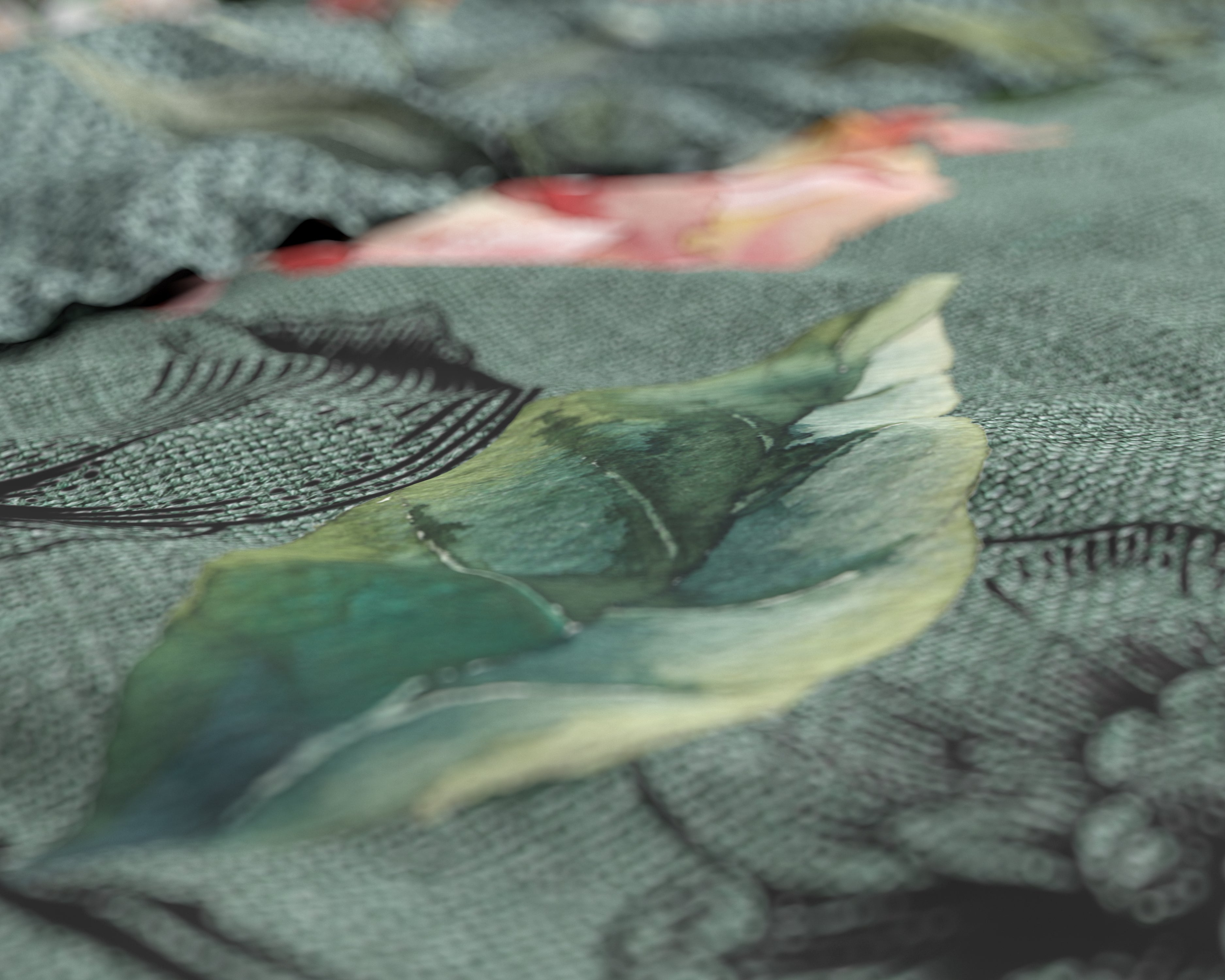 Diana Groen Katoenen Dekbedovertrek