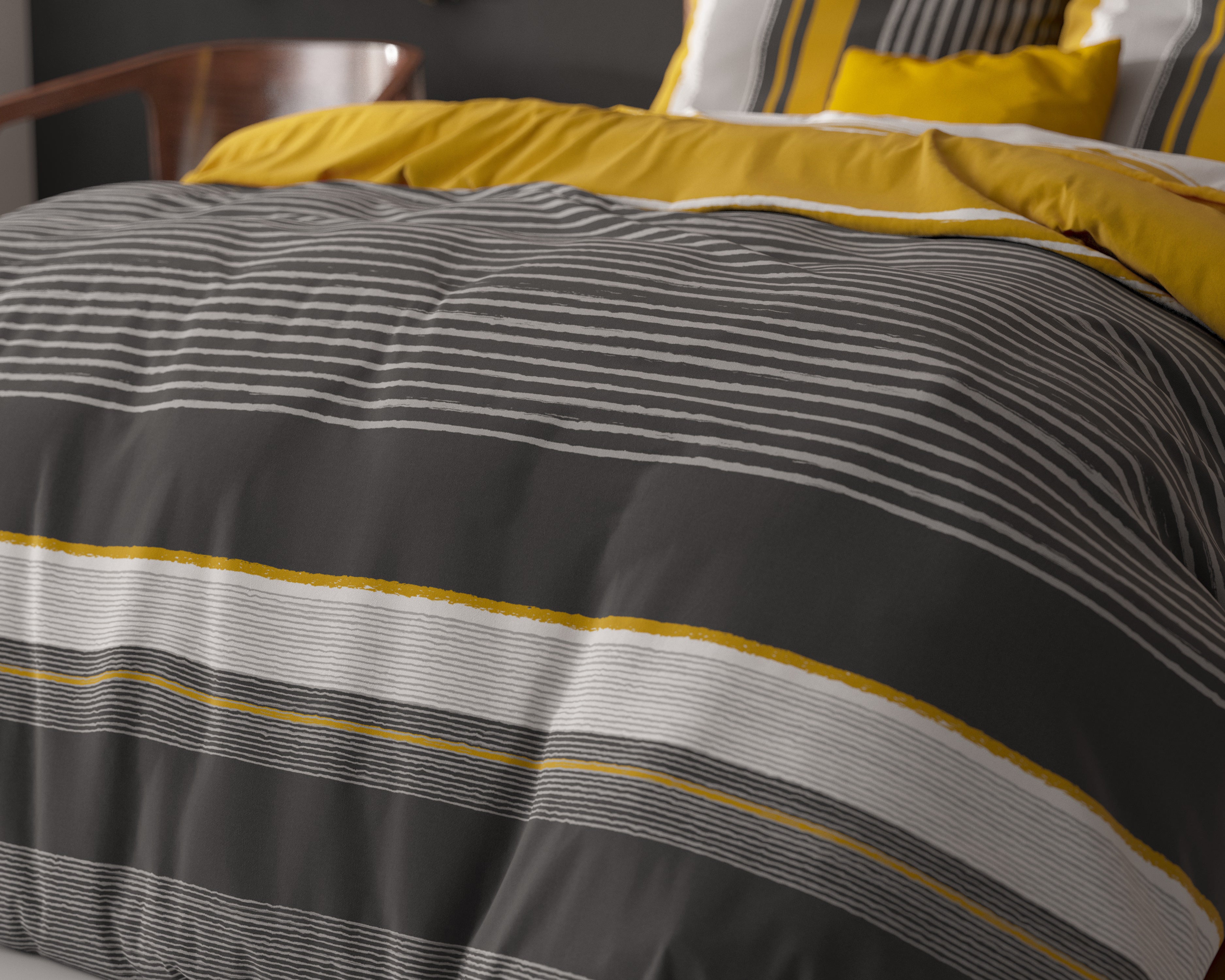 Drake Duvet Cover Black - Cotton Woven - Non-Iron - Fun Prints